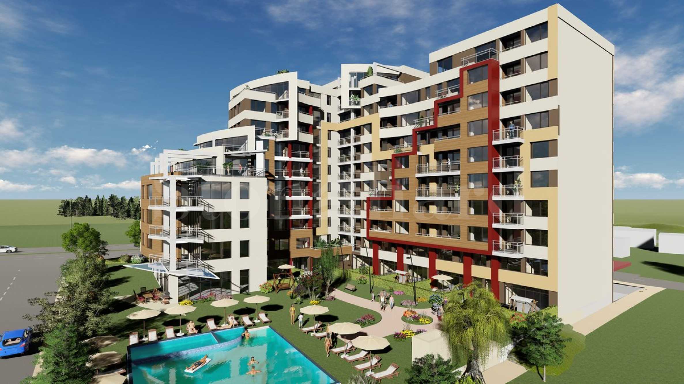 Apartments in a new complex with a pool, with Act 14, next to "Vazrazhdane" park1 - Stonehard