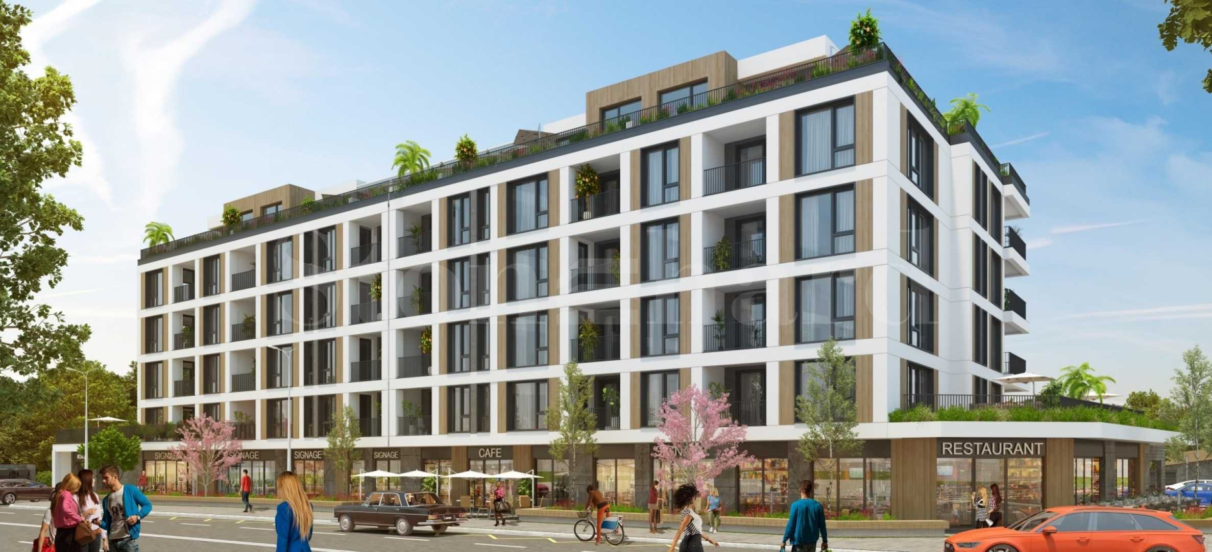 Apartments in a new complex in the 