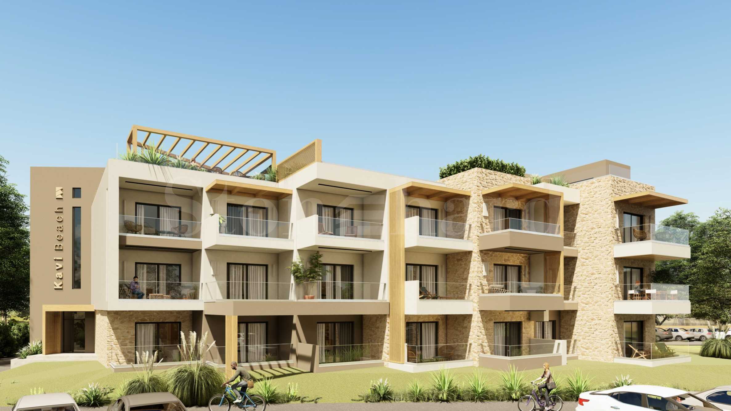 Luxurious apartments with sea views, meters from the beach in Kavala1 - Stonehard