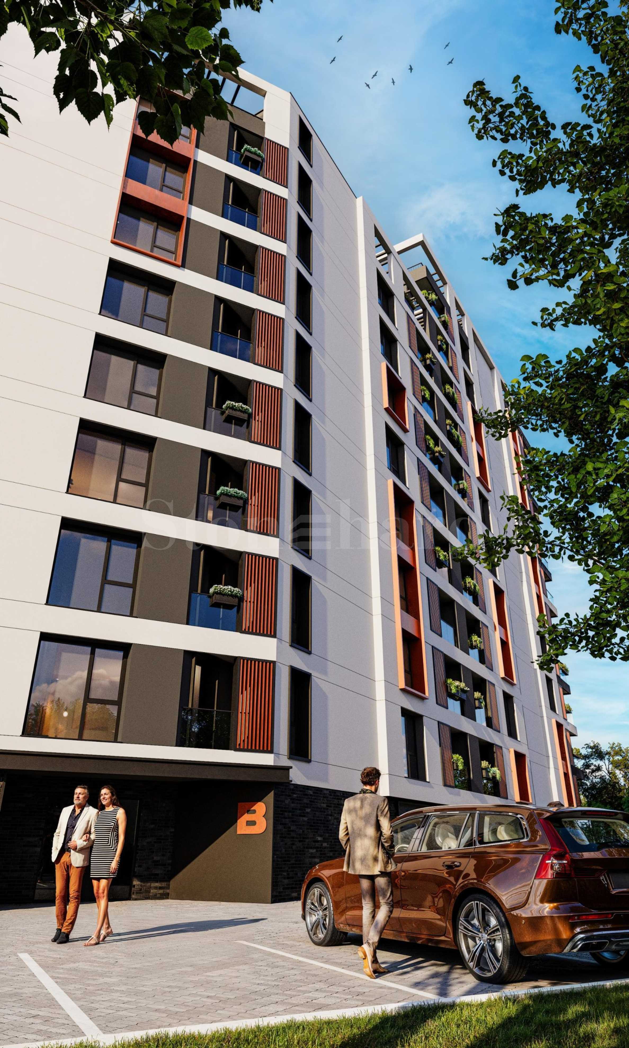 Apartments in a new luxury complex in the 