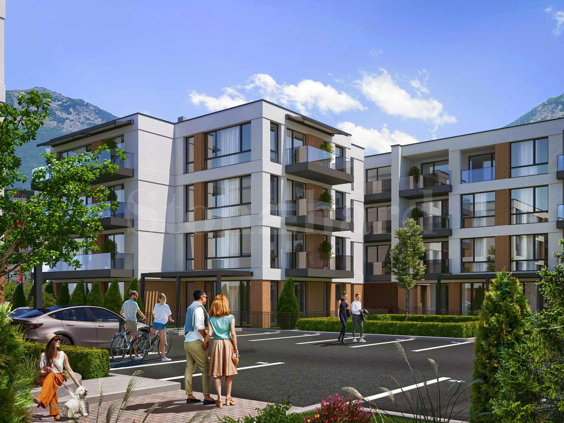 Apartments in an innovative complex in the district 