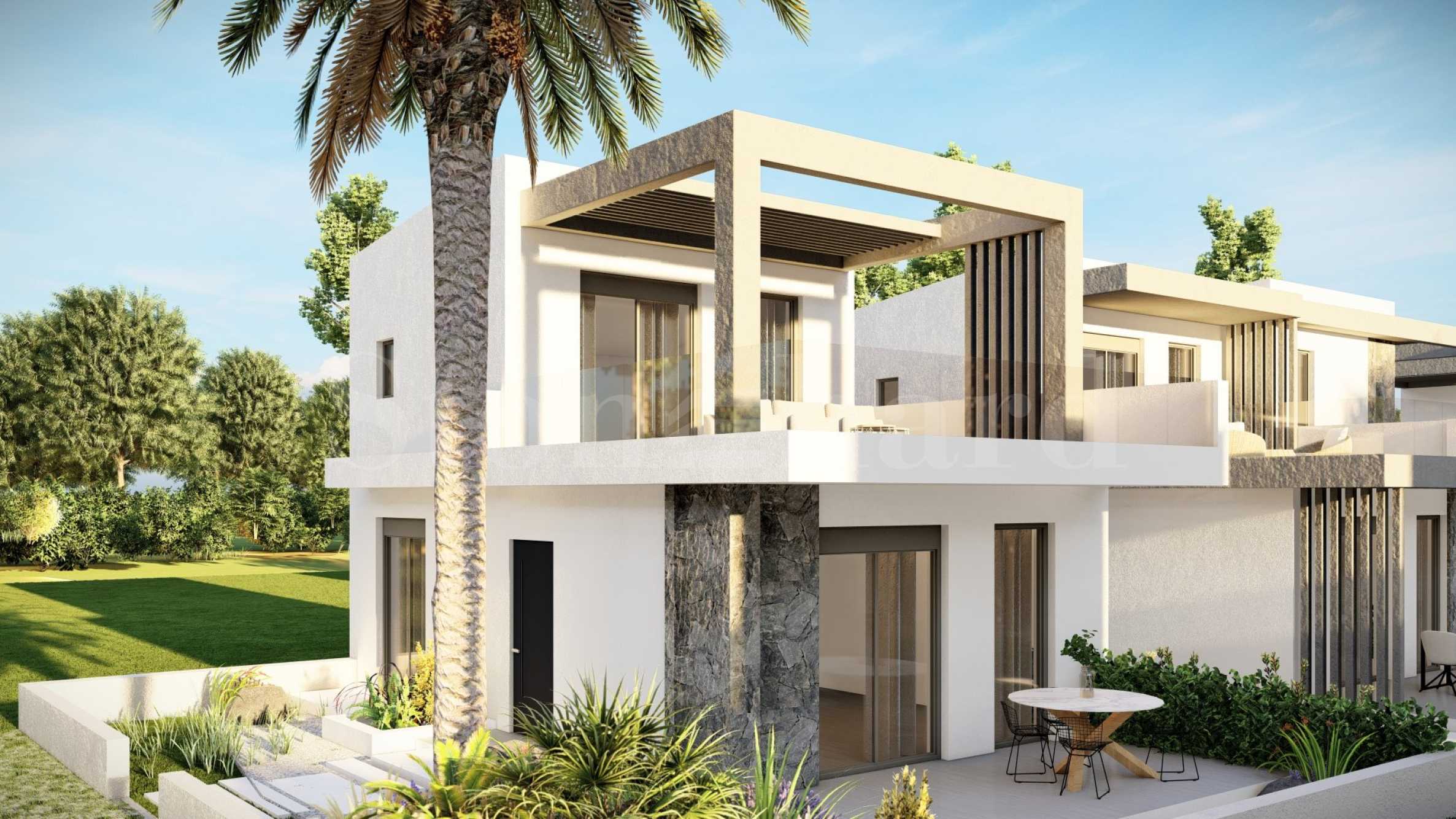 Two-storey houses in Elea Luxury - a modern complex in Paralia Ofrinio1 - Stonehard