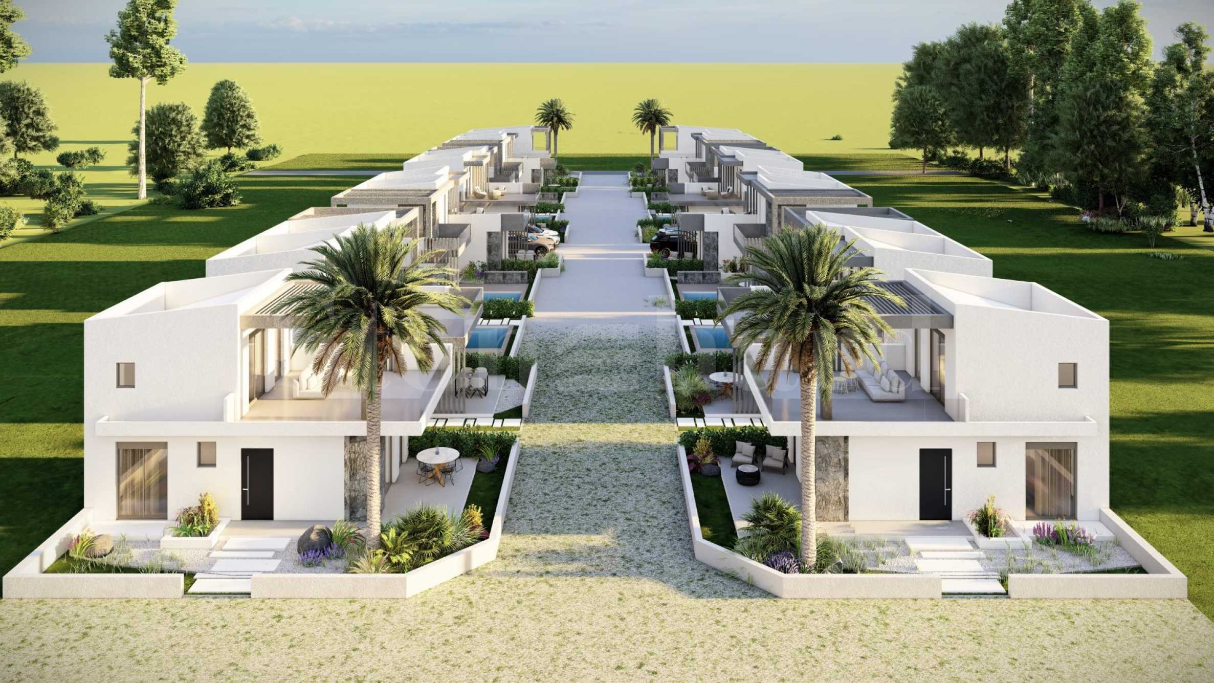 Two-storey houses in Elea Luxury - a modern complex in Paralia Ofrinio2 - Stonehard