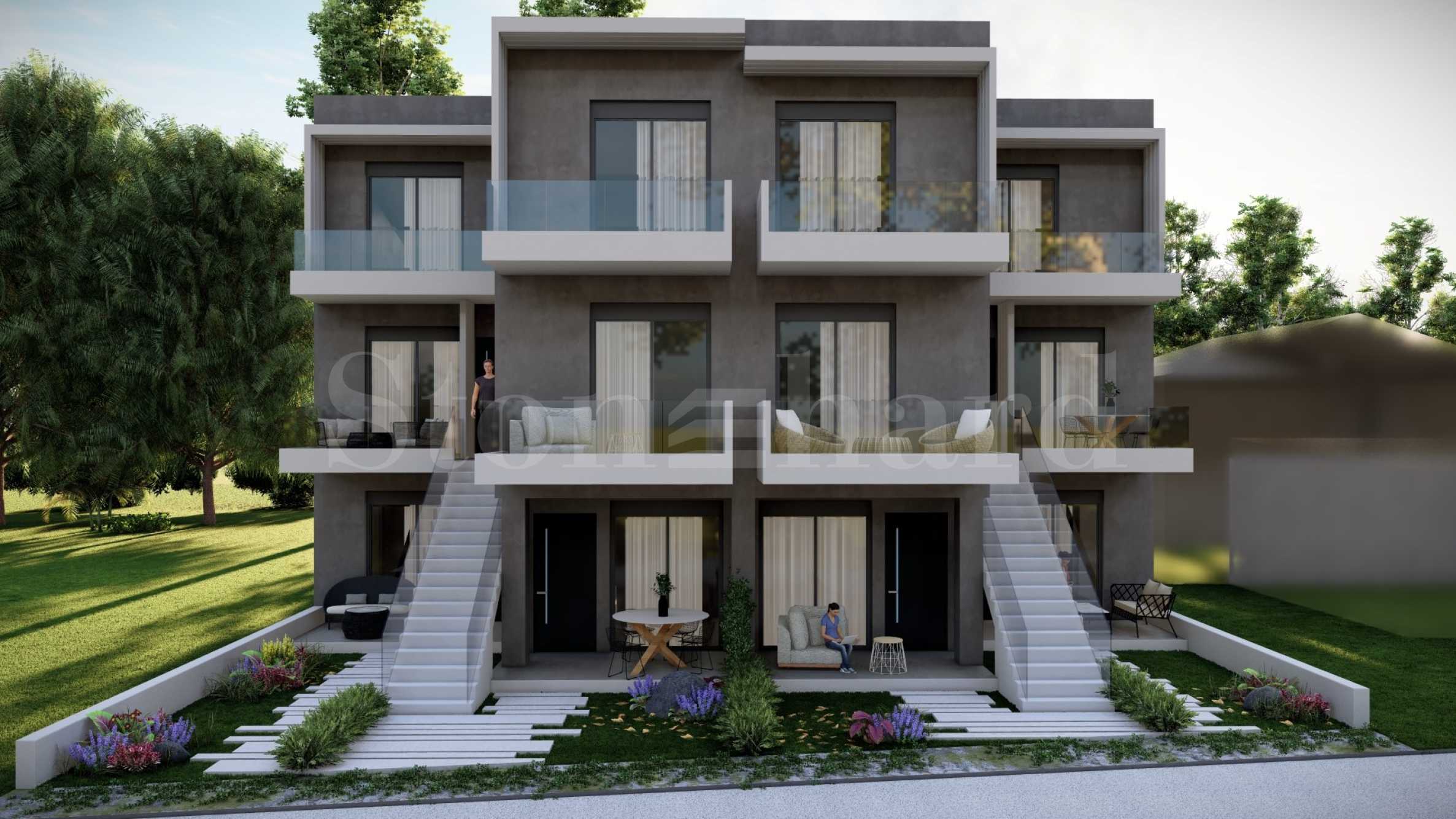 Two-bedroom apartments in Yvonne - a new complex 270 m from the beach1 - Stonehard