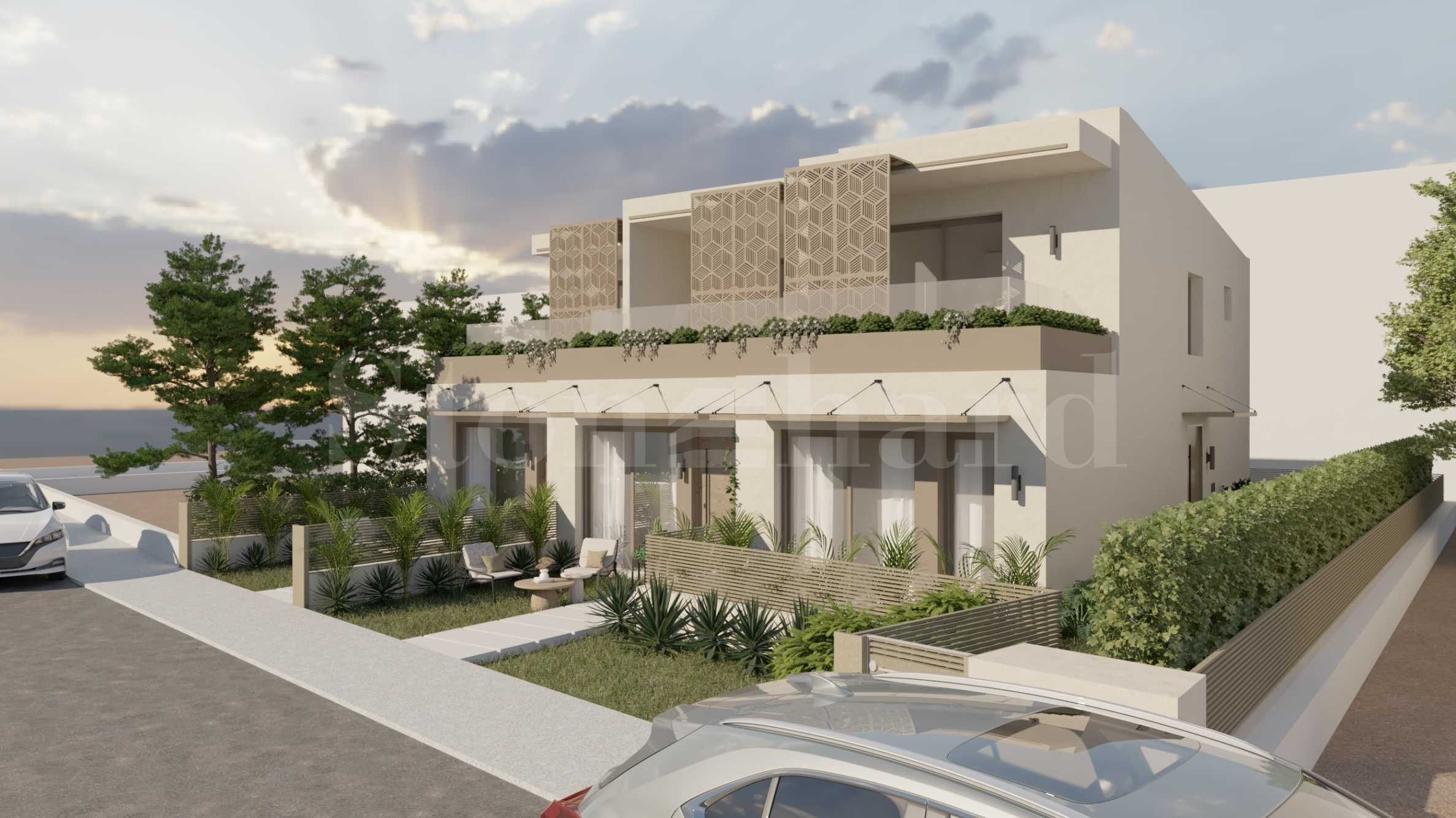 Two-bedroom houses with sea views in Asprovalta, Greece 1 - Stonehard