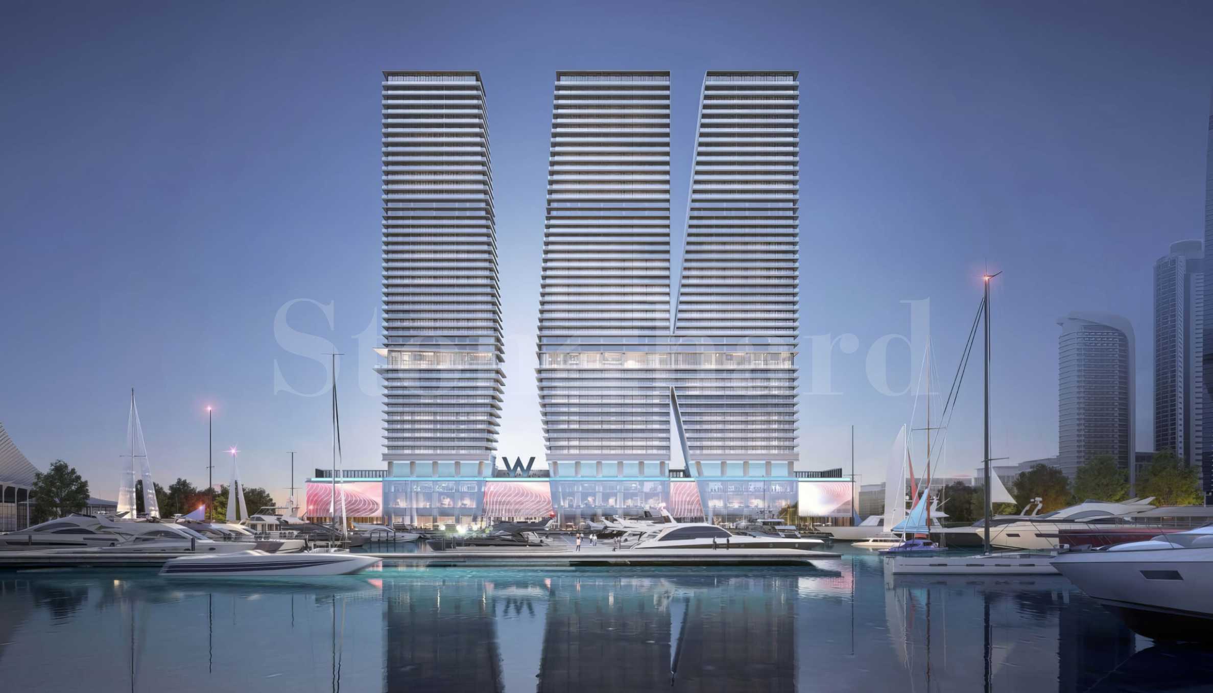 W Residences - three elegant towers with premium apartments next to Palm Jumeirah 1 - Stonehard