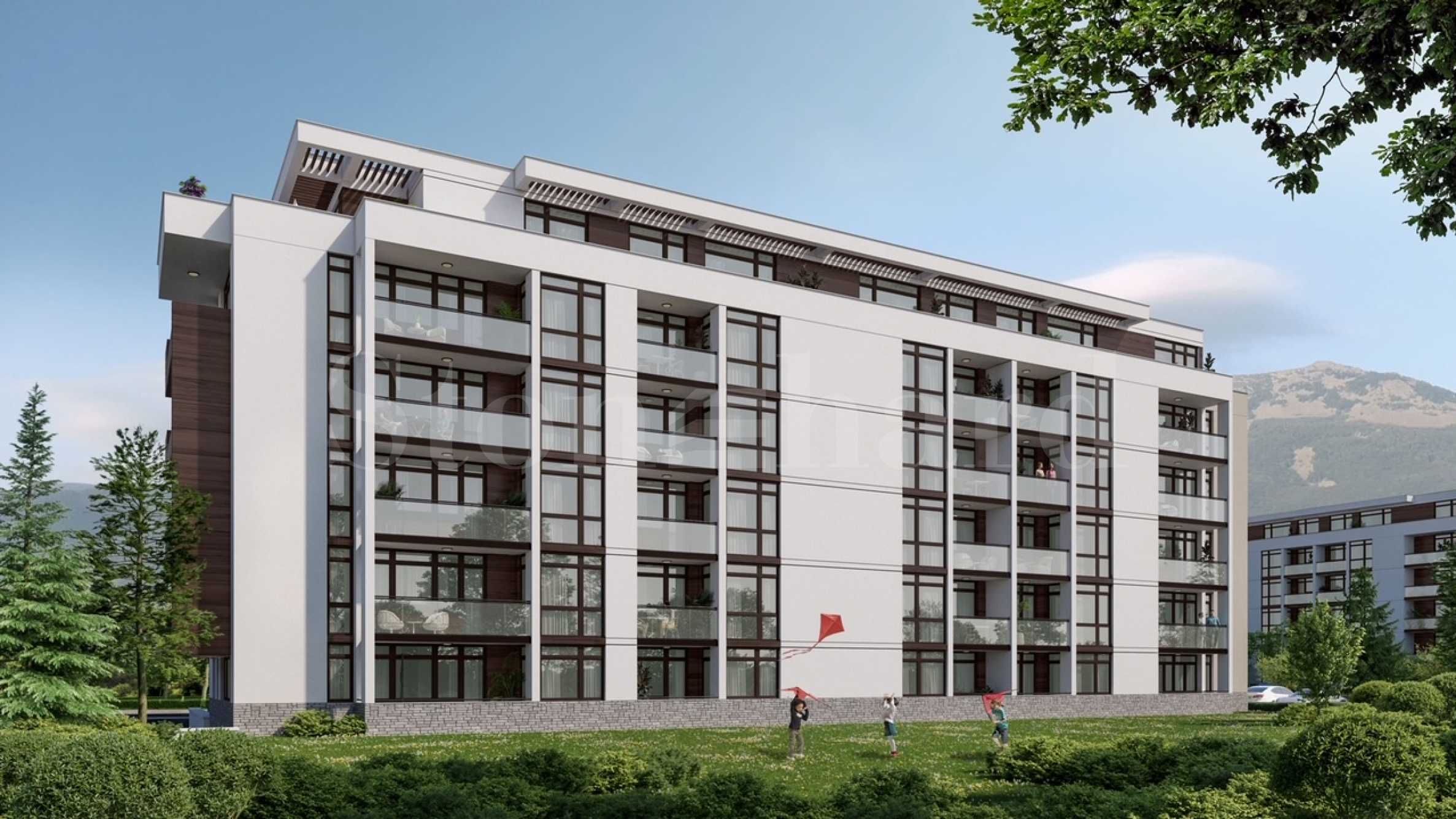 Modern residential building next to cable car and nature park2 - Stonehard