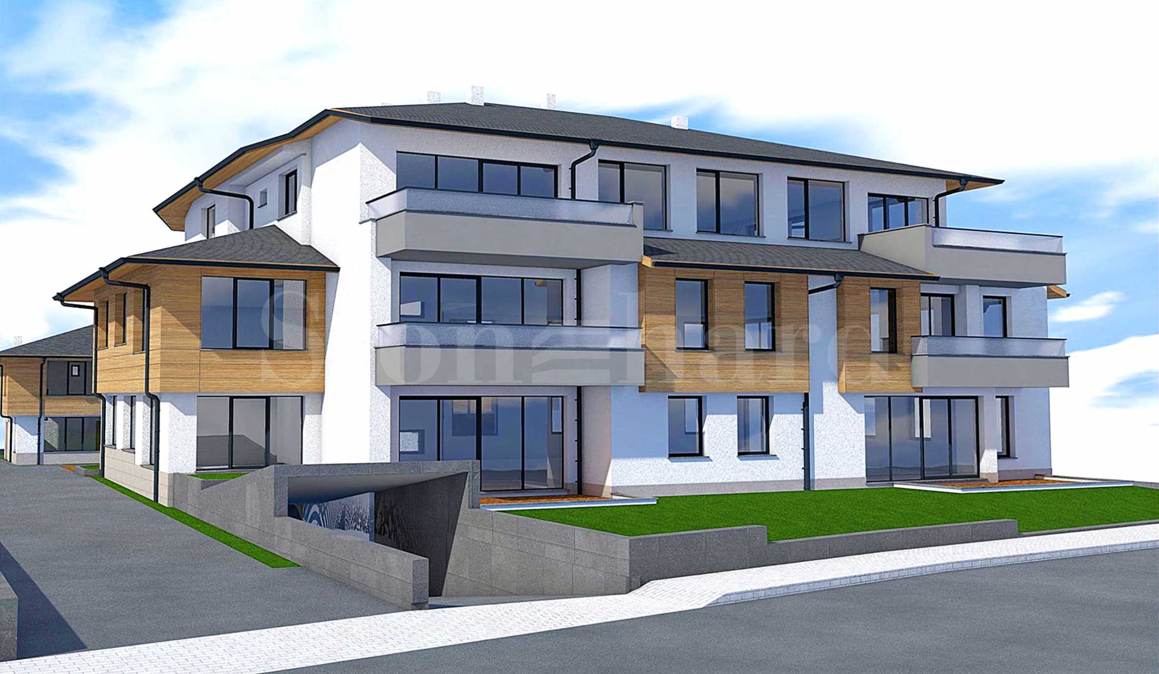 Residential complex at the entrance to the village of Bistritsa with various property types1 - Stonehard