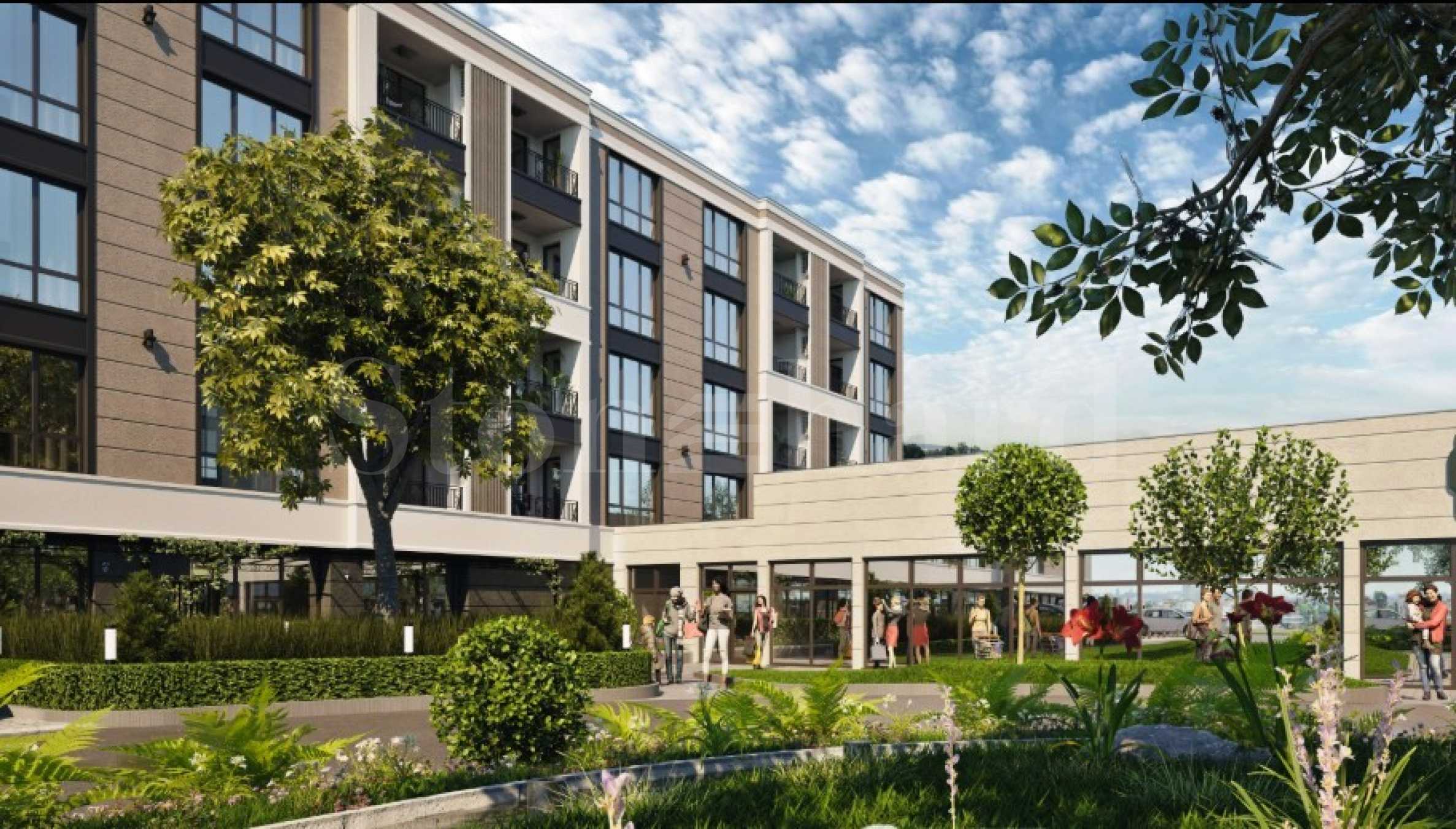 Apartments in a new modern complex, in the 