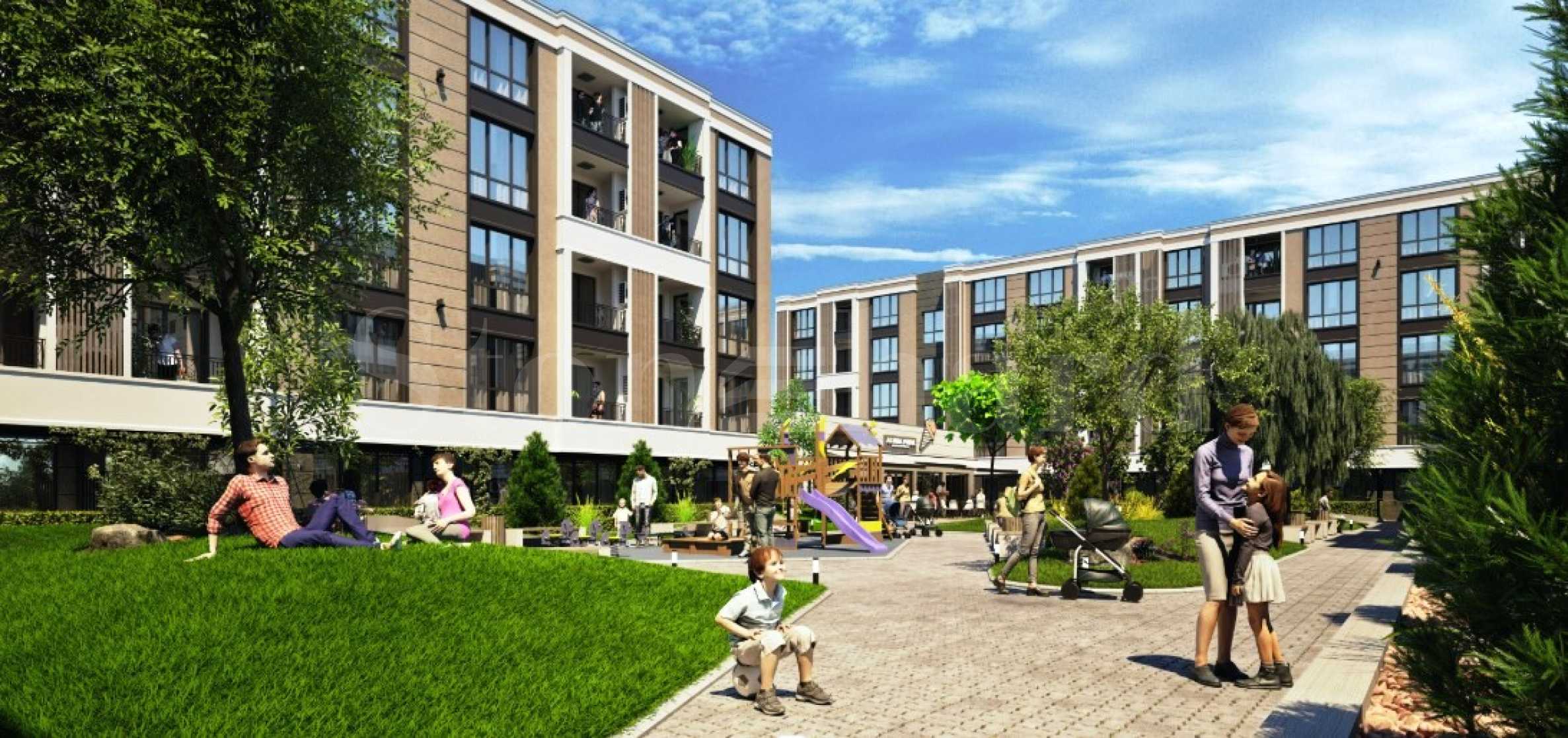 Apartments in a new modern complex, in the 