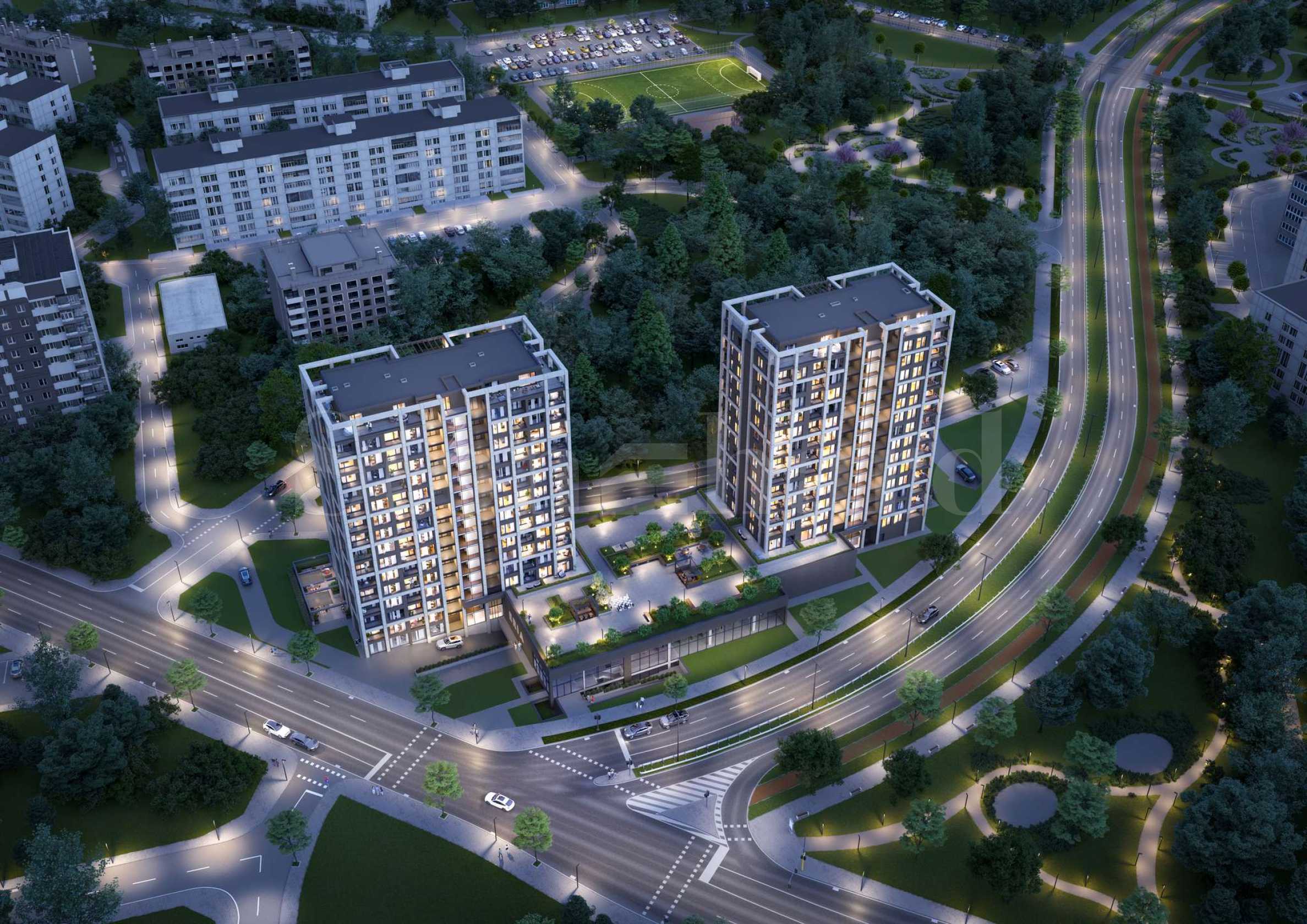 Apartments in a new, multifunctional complex near the metro in the 