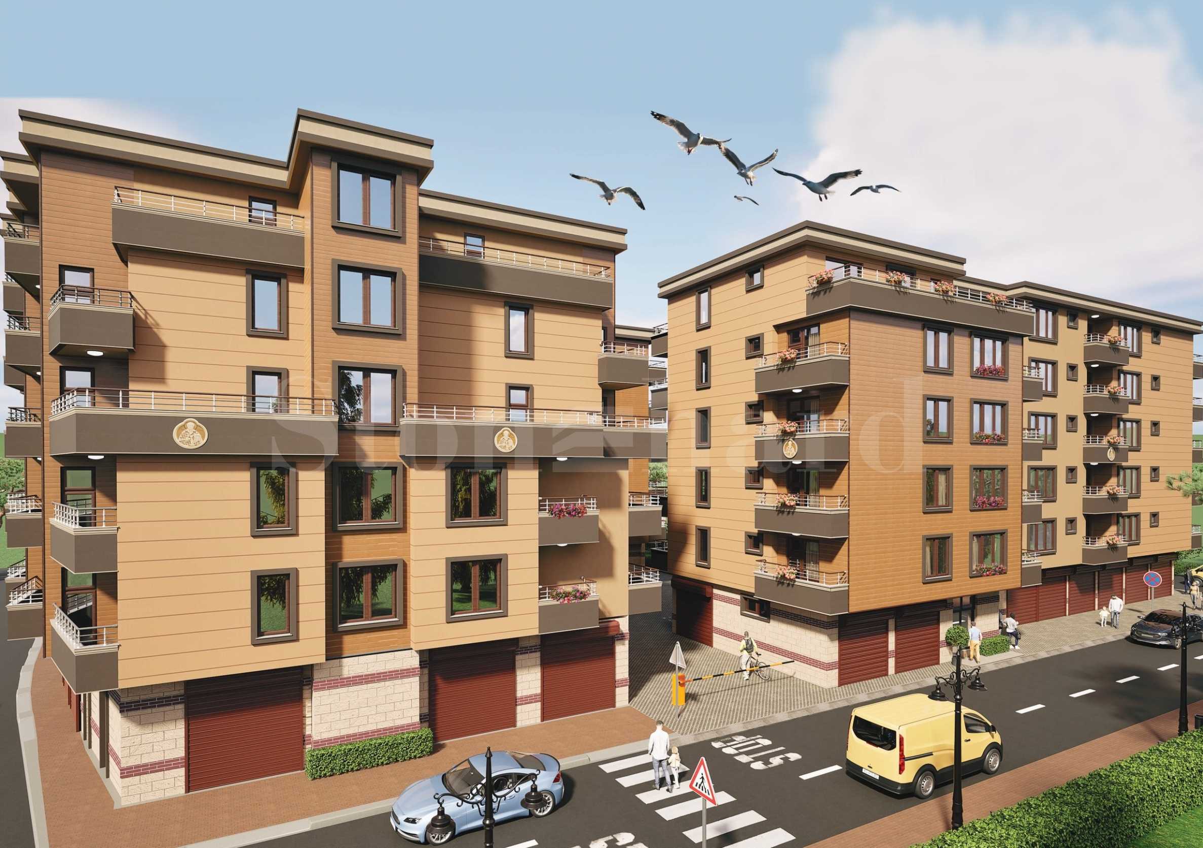 Apartments in a new building 700 m from the sea in Pomorie  1 - Stonehard