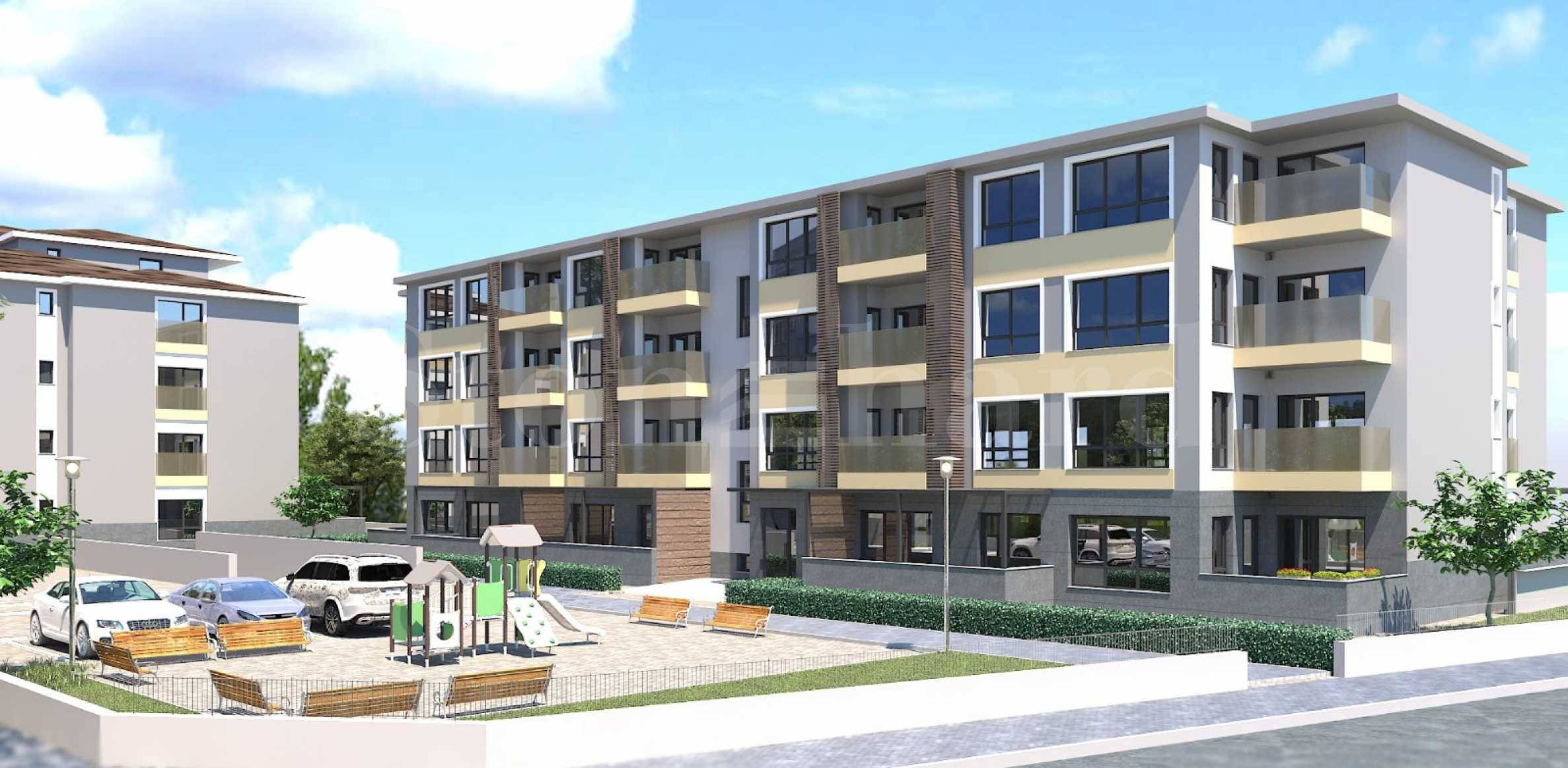 Housing in a new modern complex in the 