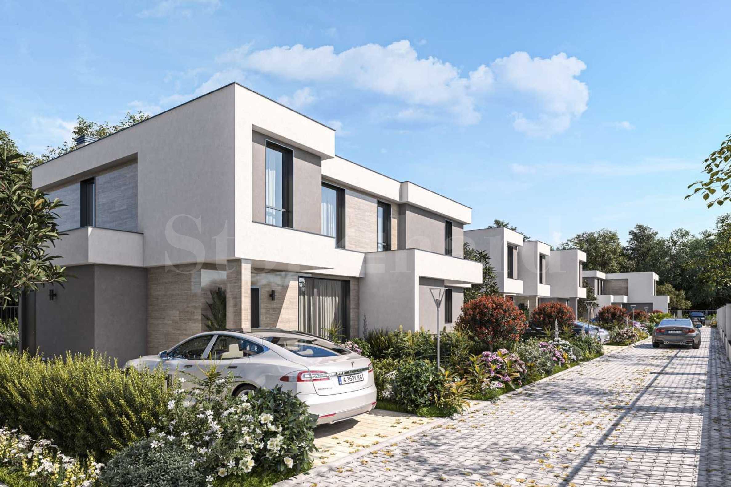 Two-storey houses with parking spaces in a gated complex between Burgas and Pomorie 1 - Stonehard