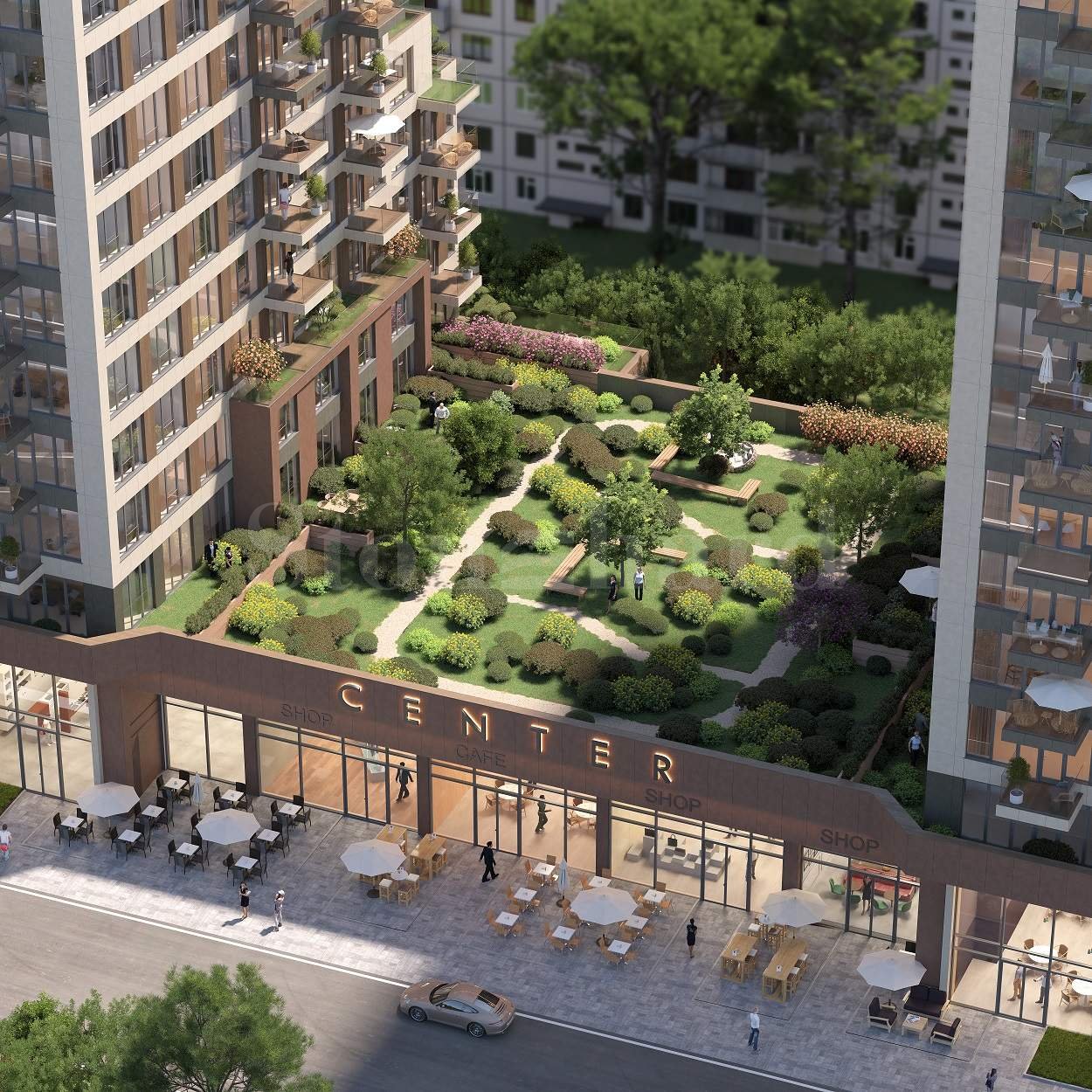 Apartments in a new complex next to The Mall2 - Stonehard