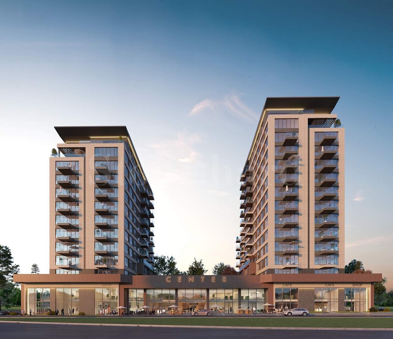 Apartments in a new complex next to The Mall1 - Stonehard