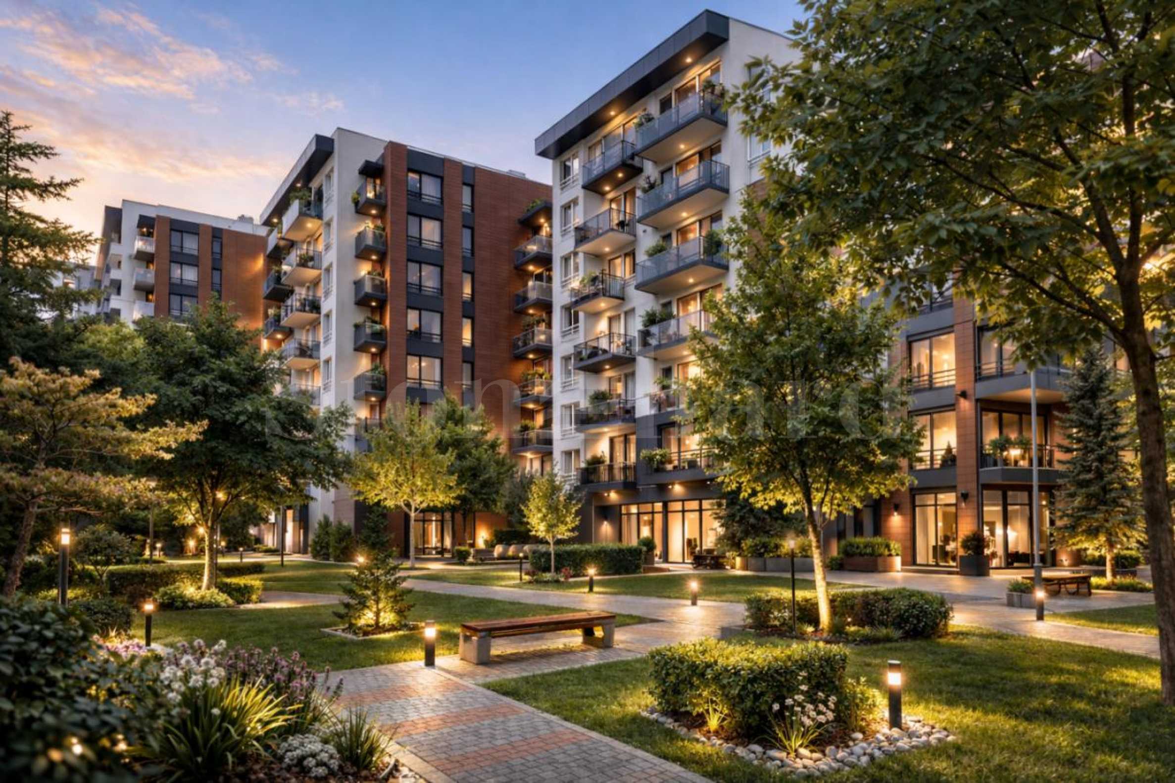 Apartments in a prestigious gated complex in the 