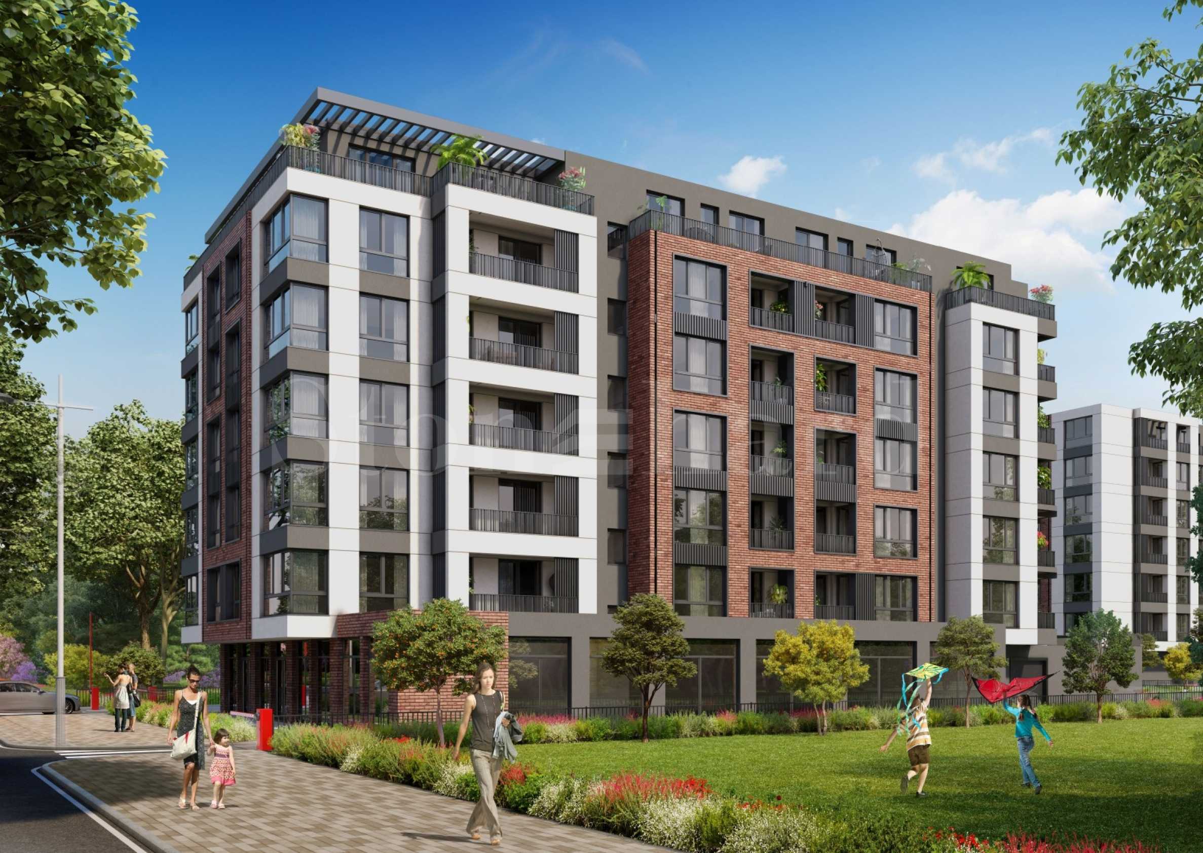 Apartments in a new complex of three buildings next to the Rowing Center in Plovdiv 1 - Stonehard