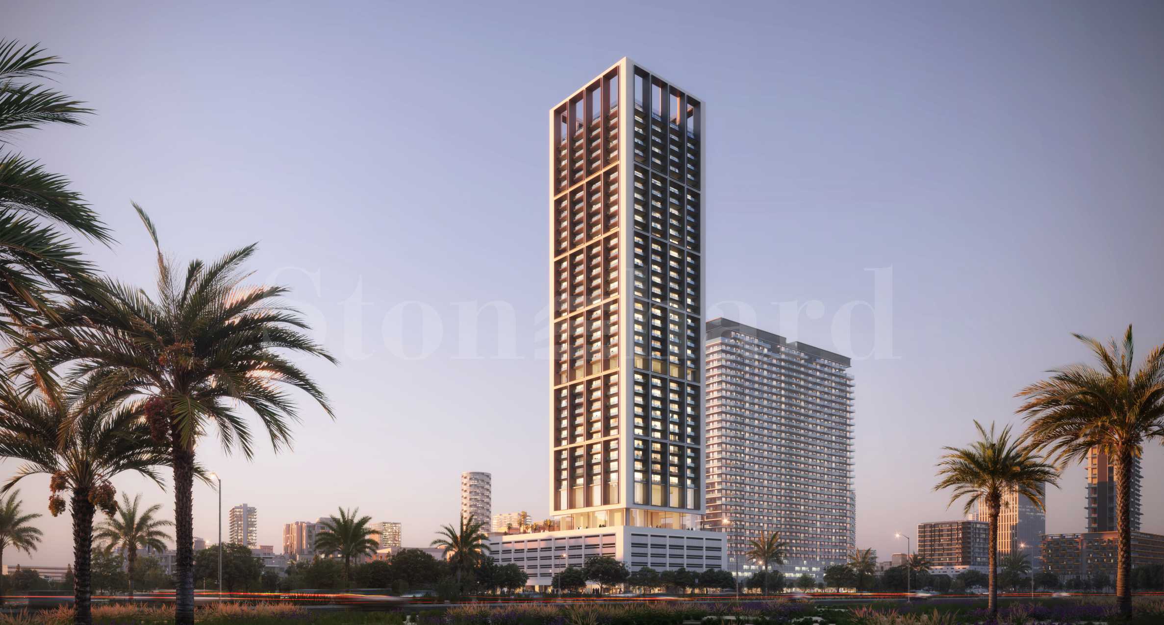 1-bedroom apartments in Binghatti Apex - a new building in a convenient location in JVC 1 - Stonehard