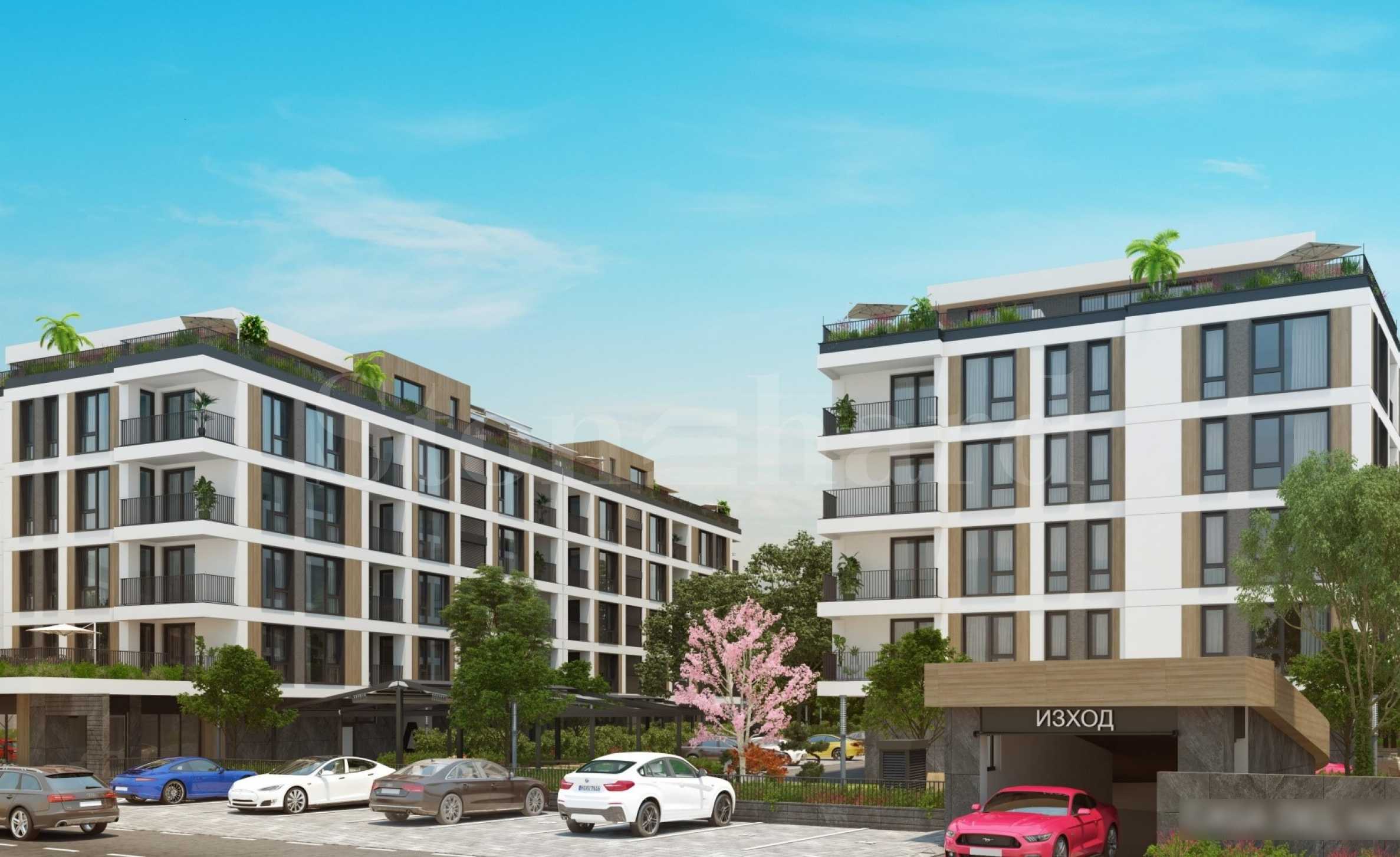 Apartments in a new complex in the 