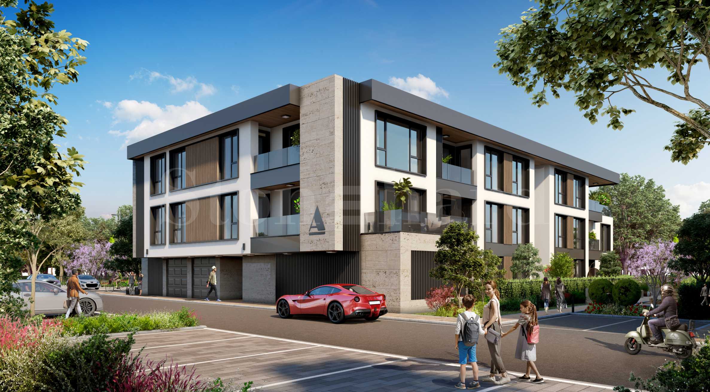 New homes in a gated complex in the 