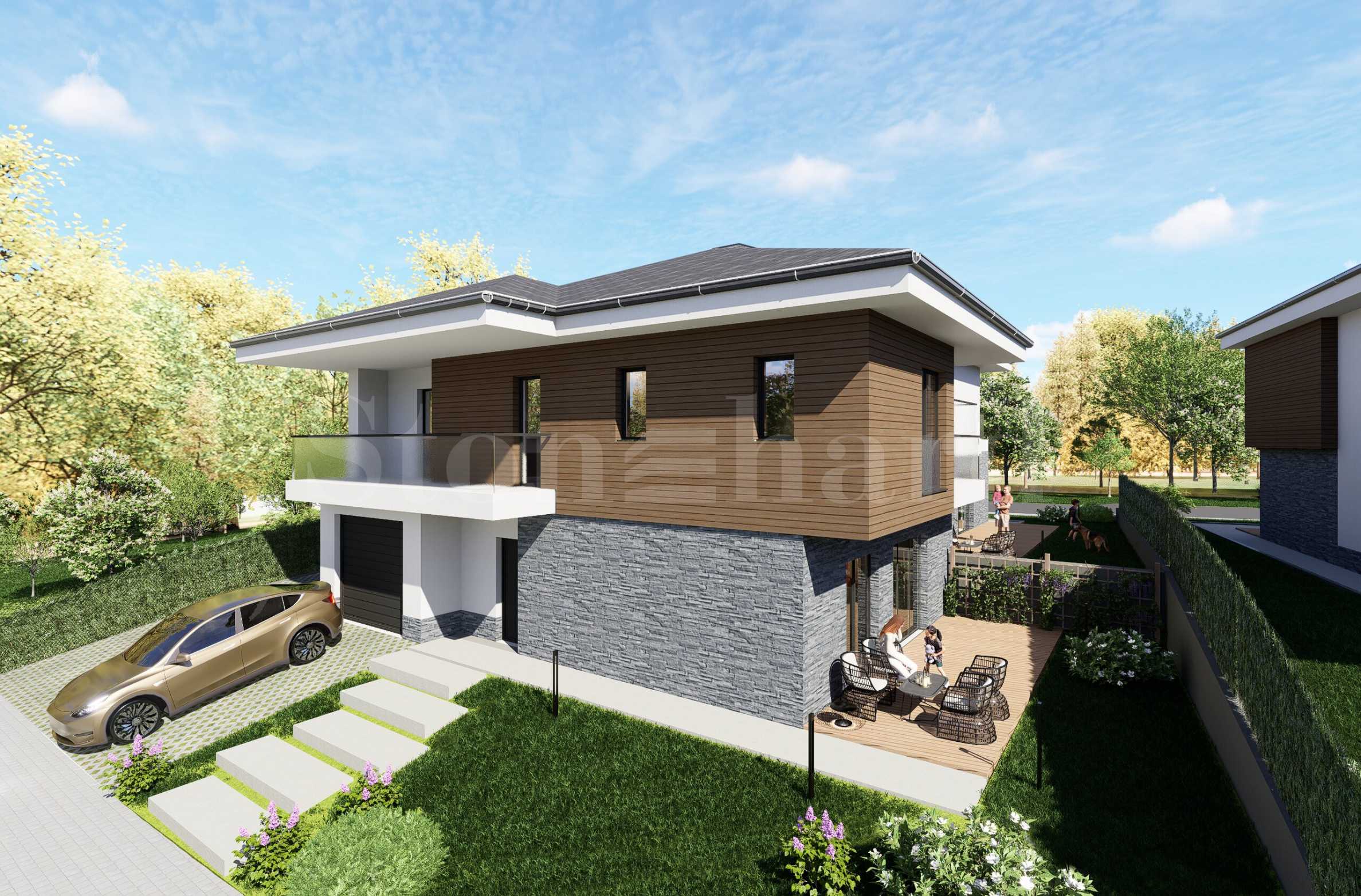 Family houses in the Delta Hill complex - at the foot of Vitosha Mountain1 - Stonehard