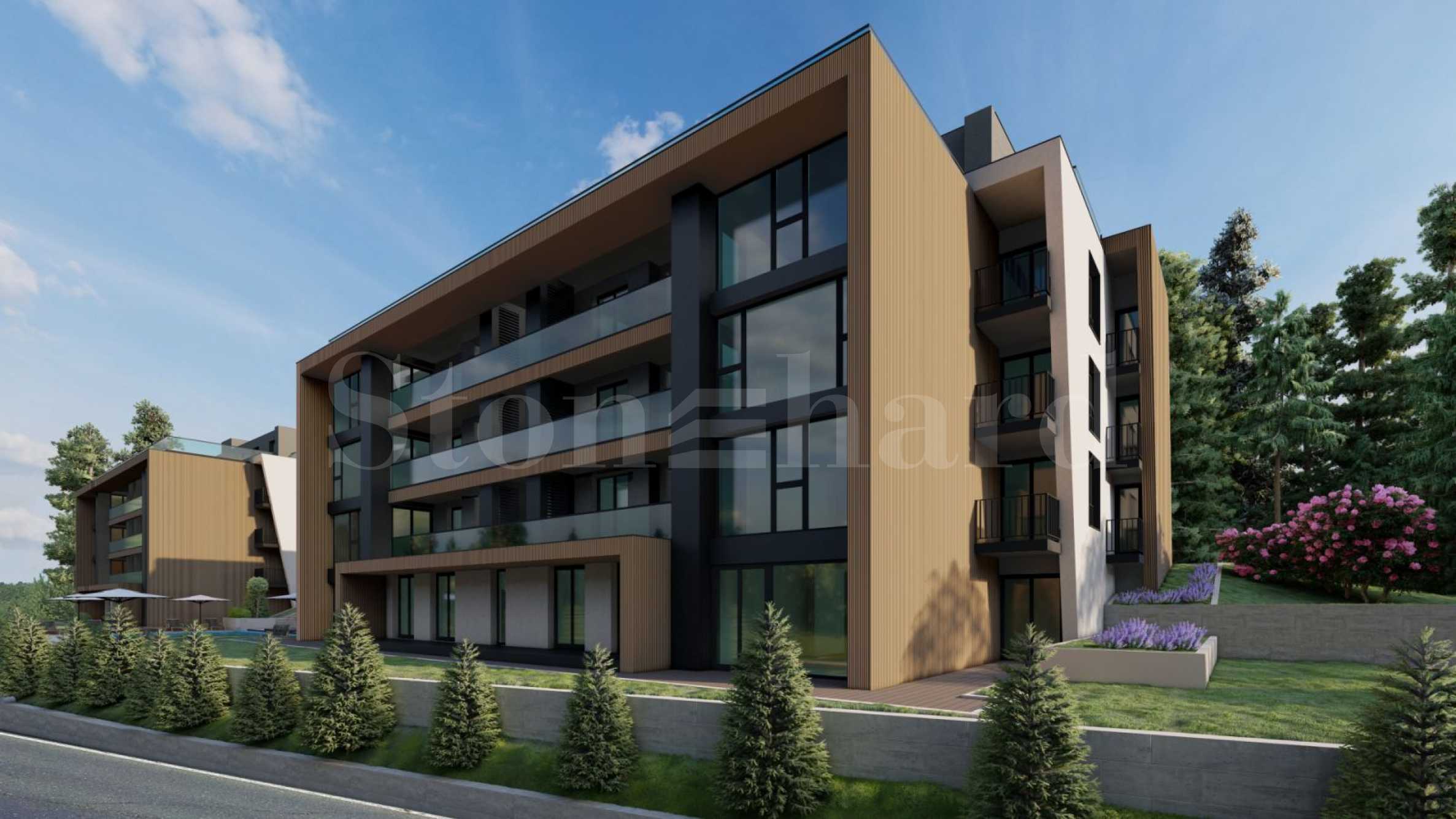 New apartments in a complex of two boutique buildings in the 