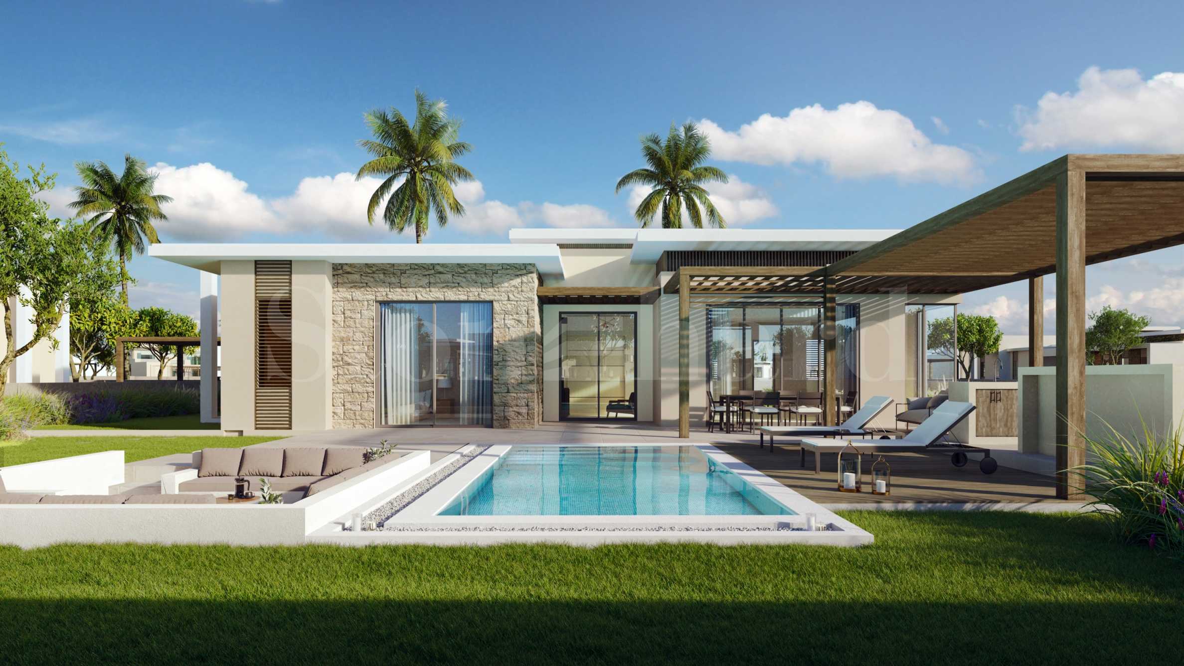 Luxury villas with private pools and spa areas in Raya, Jebel Sifah 2 - Stonehard