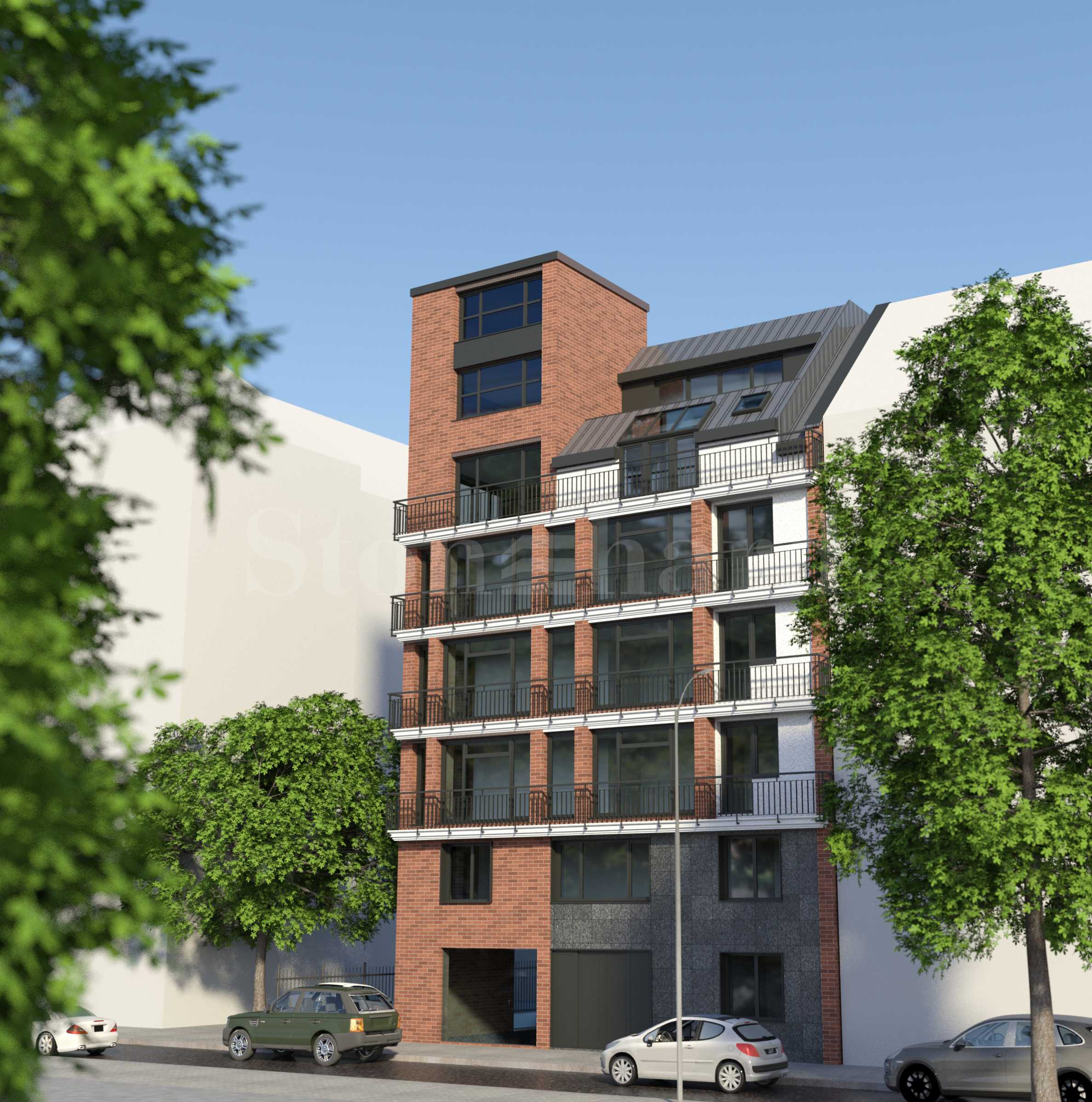 New residential building next to 