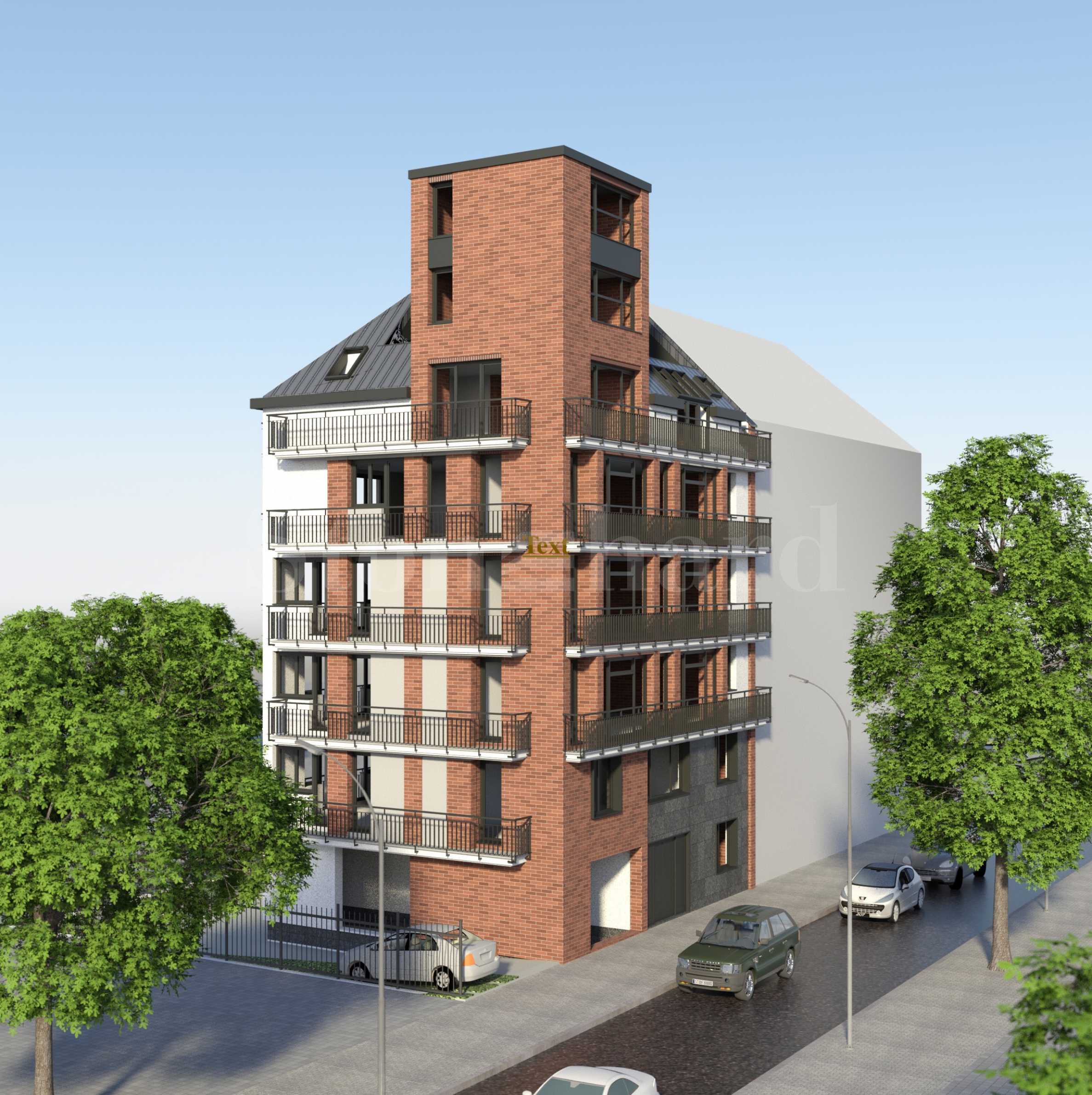 New residential building next to 