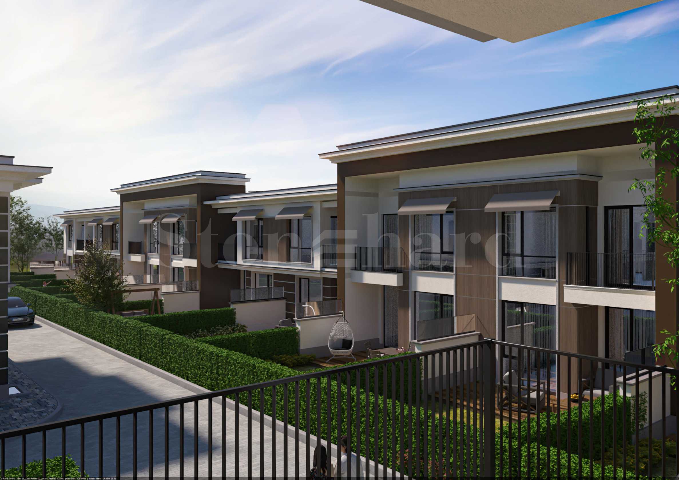 Elegant townhouses and semi-detached houses in a prestigious complex in the 