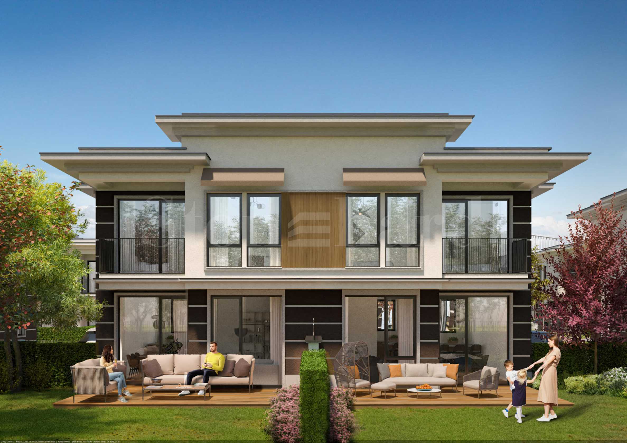 Elegant townhouses and semi-detached houses in a prestigious complex in the 