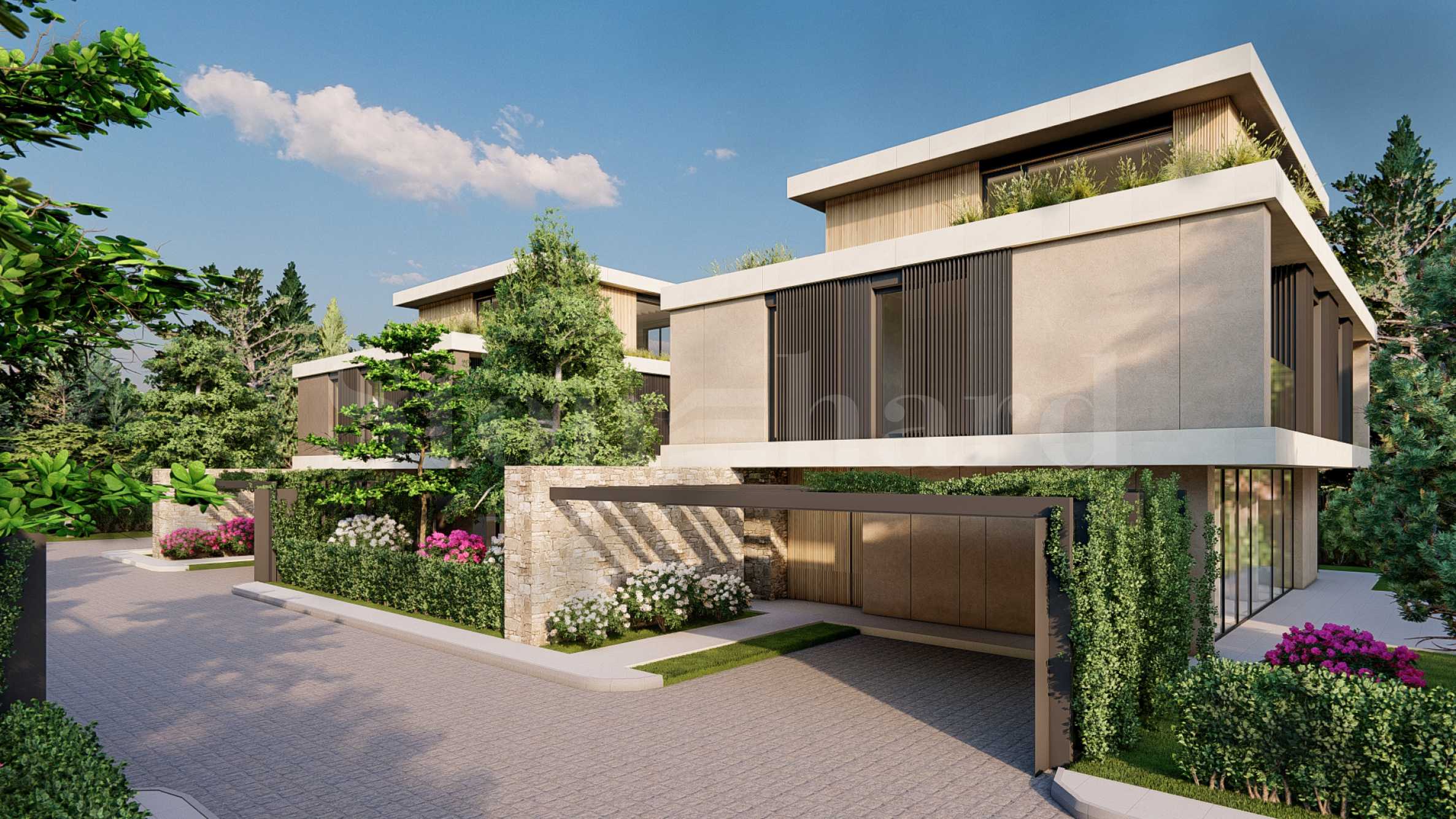 Modern new houses next to Anglo-American School 2 - Stonehard