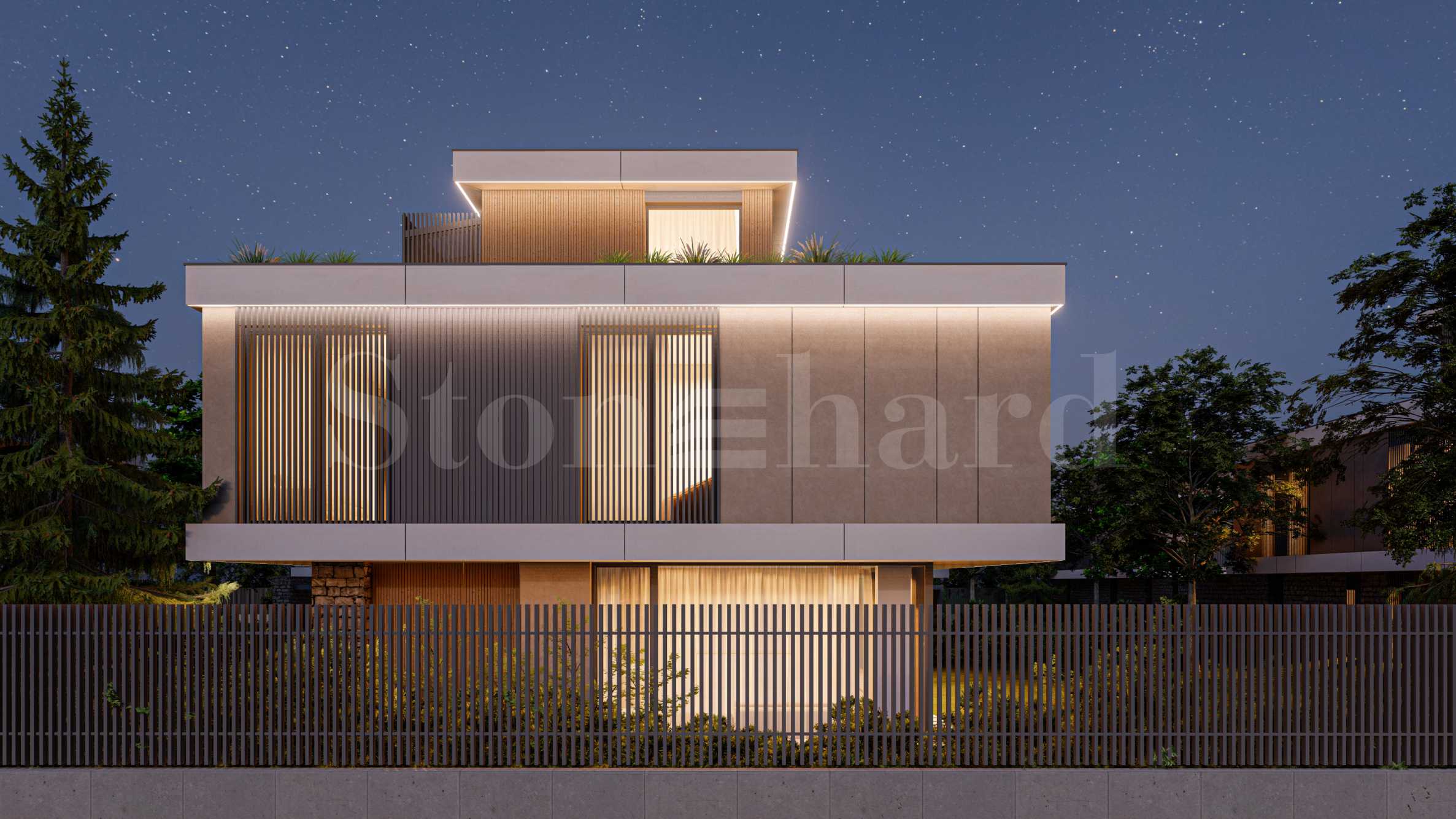 Modern new houses next to Anglo-American School 1 - Stonehard