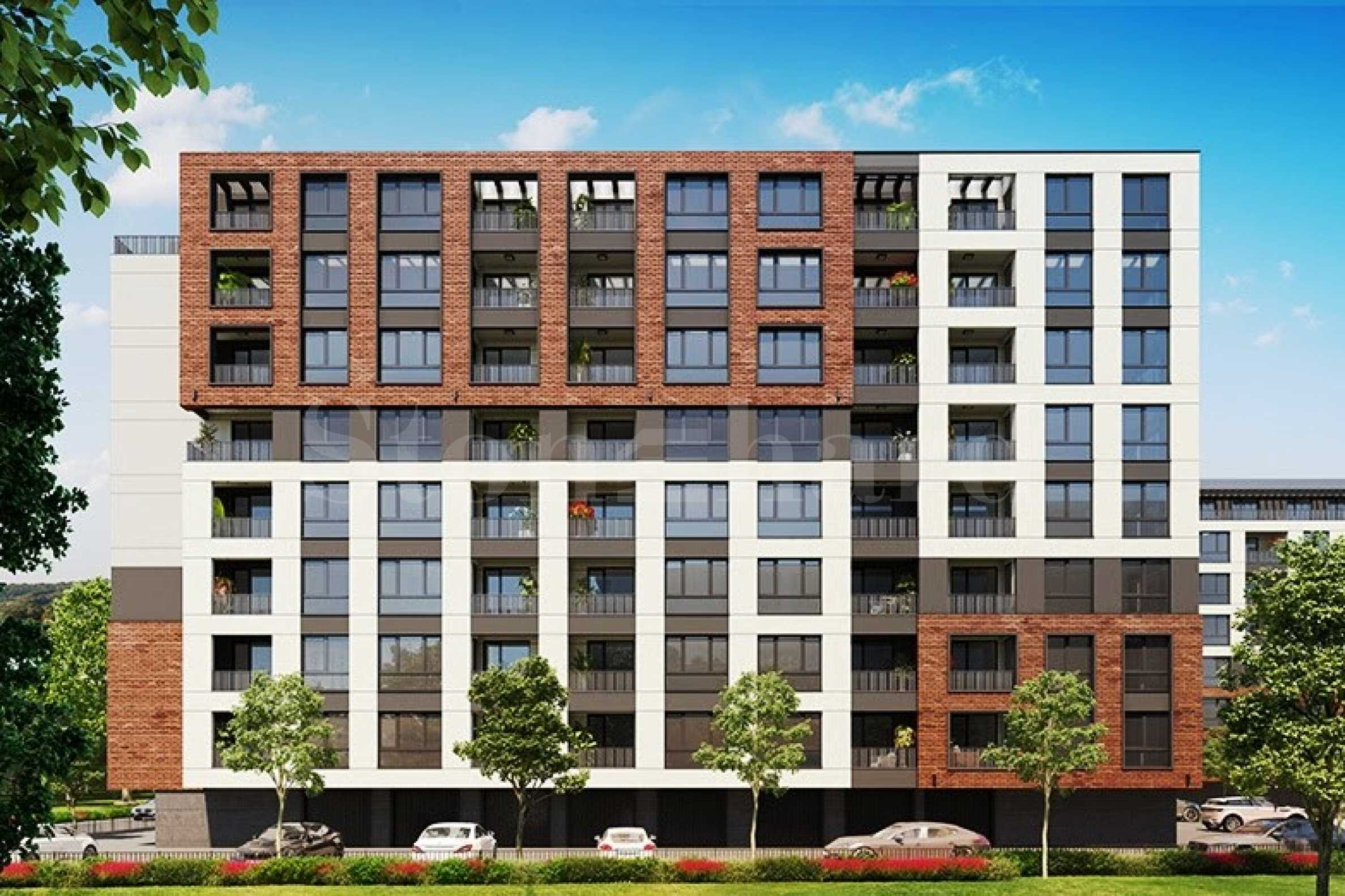 Apartments in an innovative complex on a main boulevard in the 