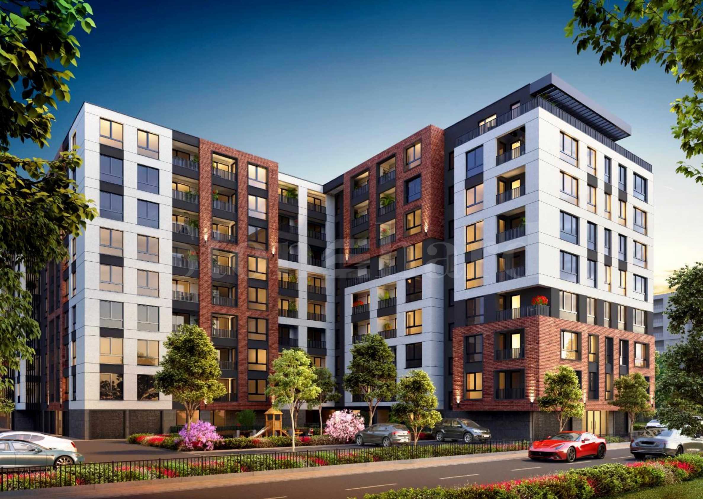 Apartments in an innovative complex on a main boulevard in the 