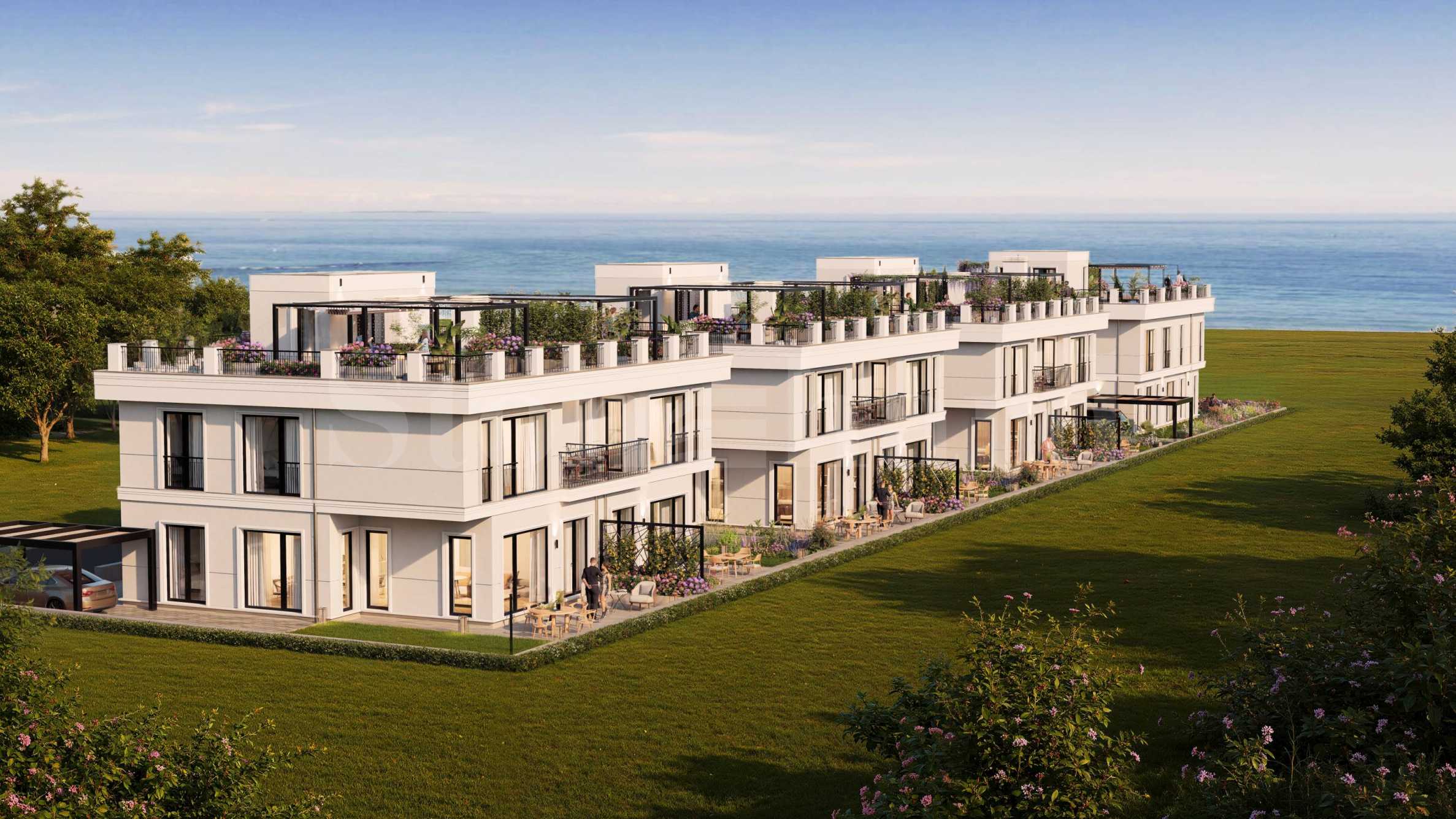 Two-storey houses with panoramic terraces on the seafront in Lahana area 1 - Stonehard