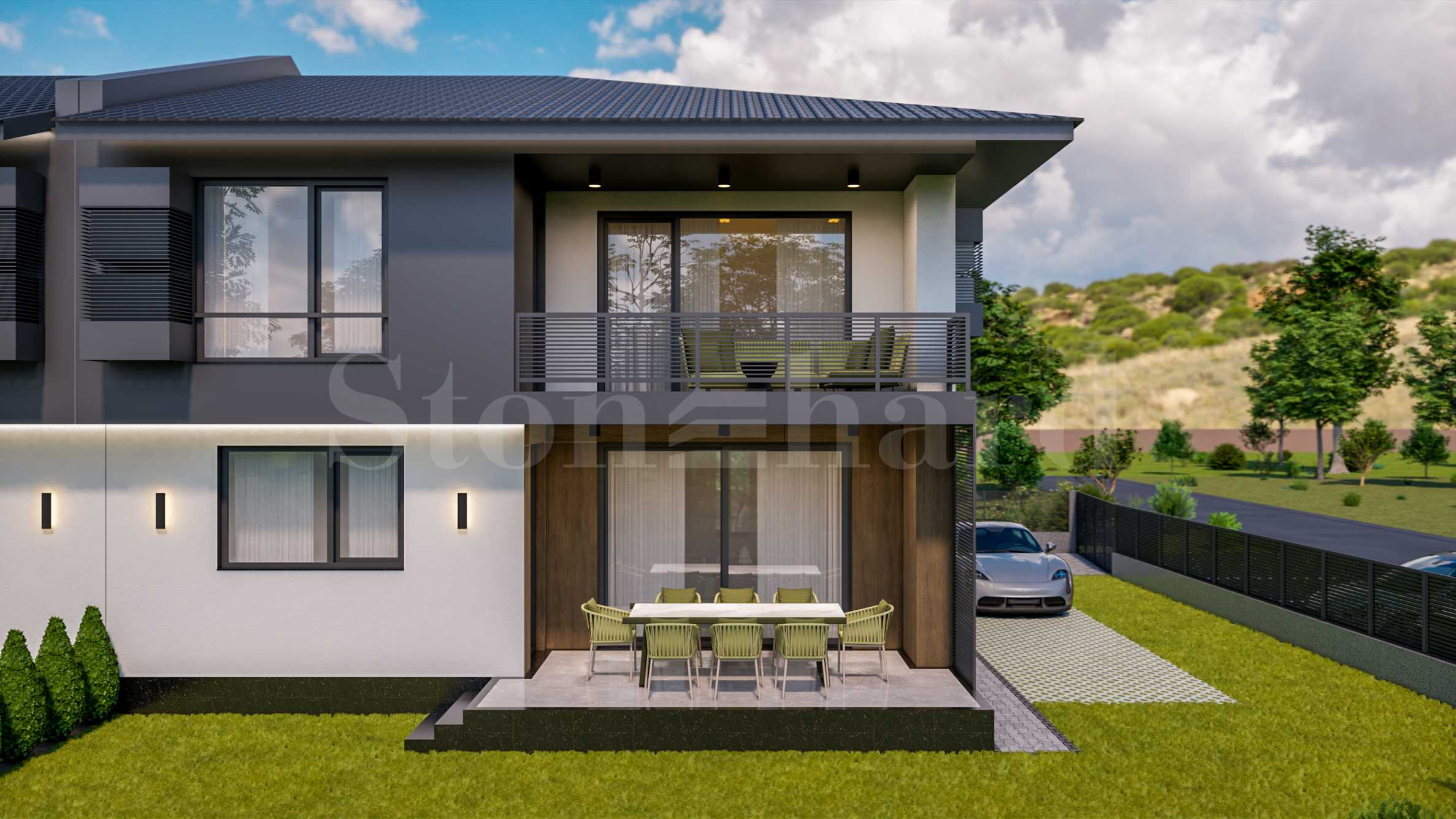 Two-level houses in a boutique complex at the foot of the Rhodope Mountains 1 - Stonehard