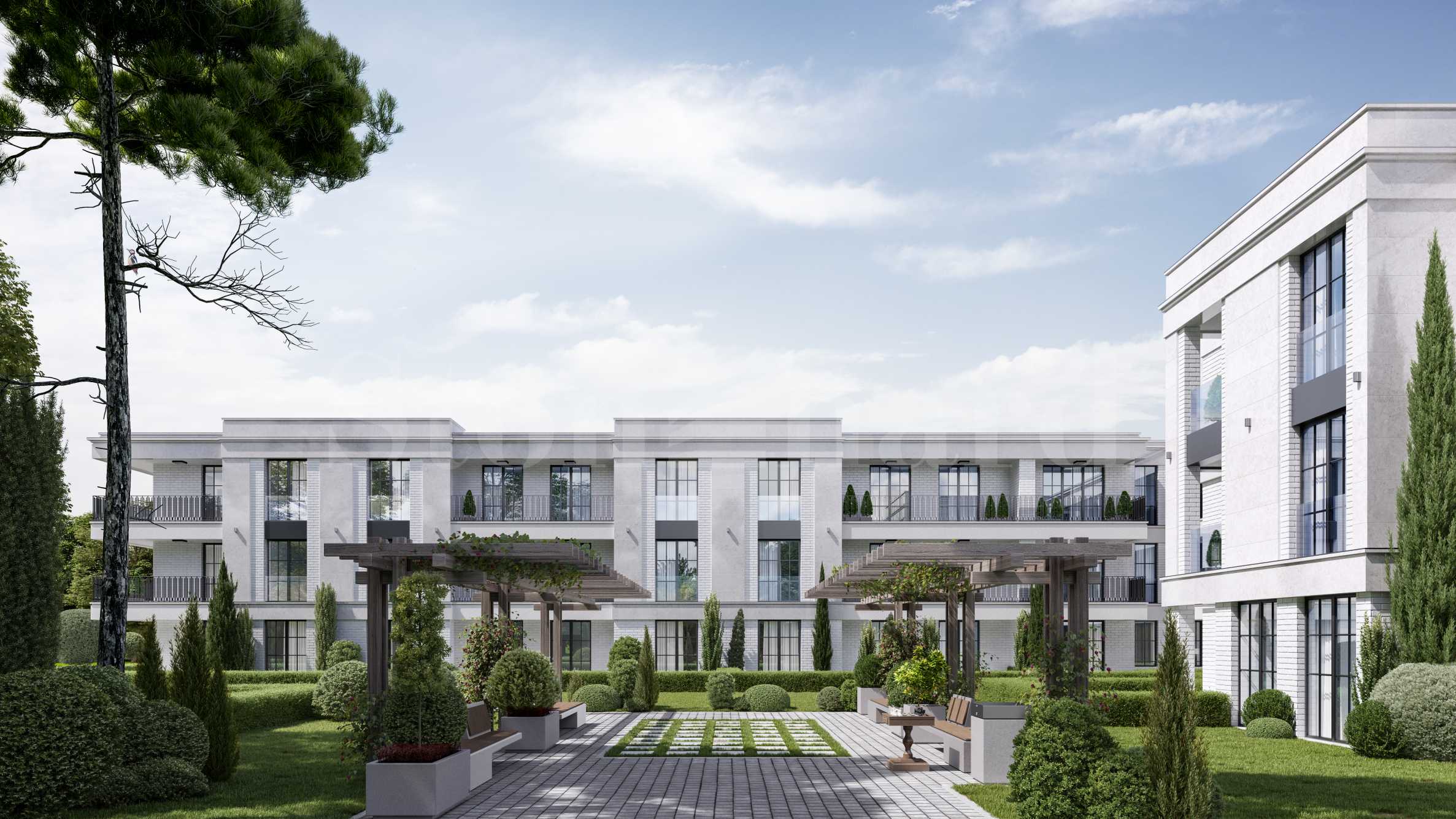 Apartments in a modern new complex near the National Academy of Sciences in 