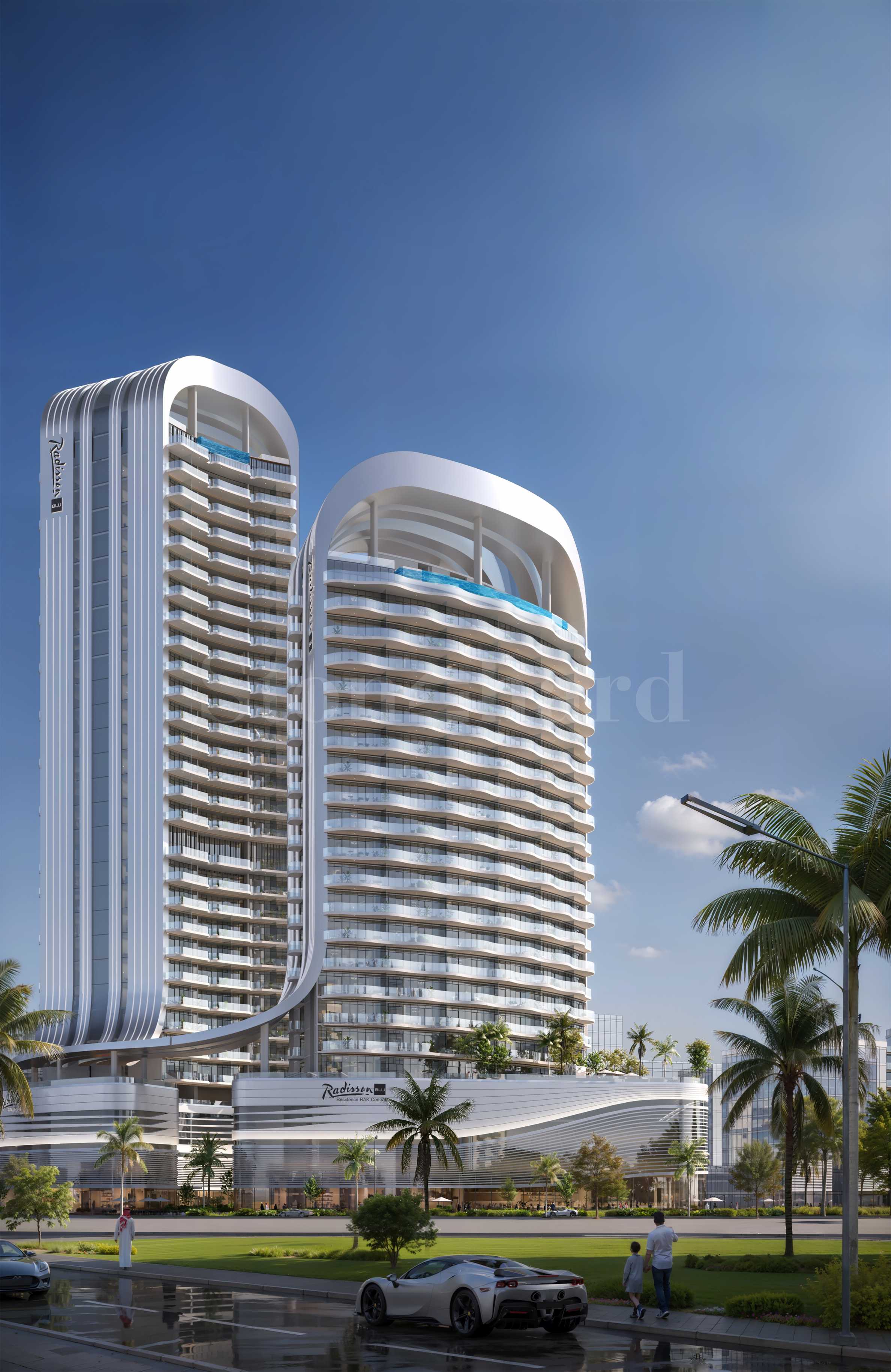 �������� ������������� ����������� � Radisson Blu Residences, RAK Central. 1 - Stonehard