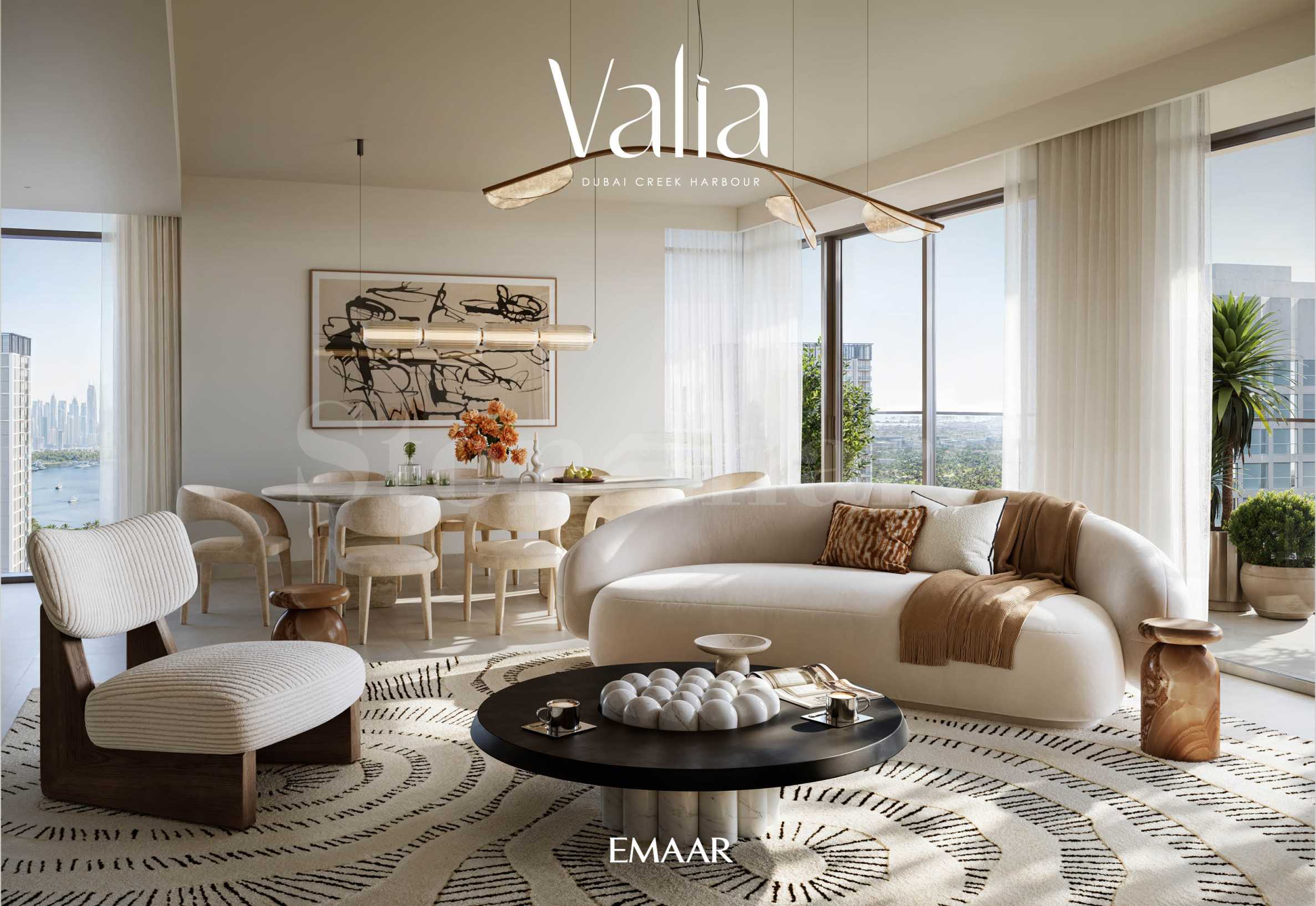 ��������� ���� ������������ � ��������� Valia by Emaar, Dubai Creek Harbour. 2 - Stonehard