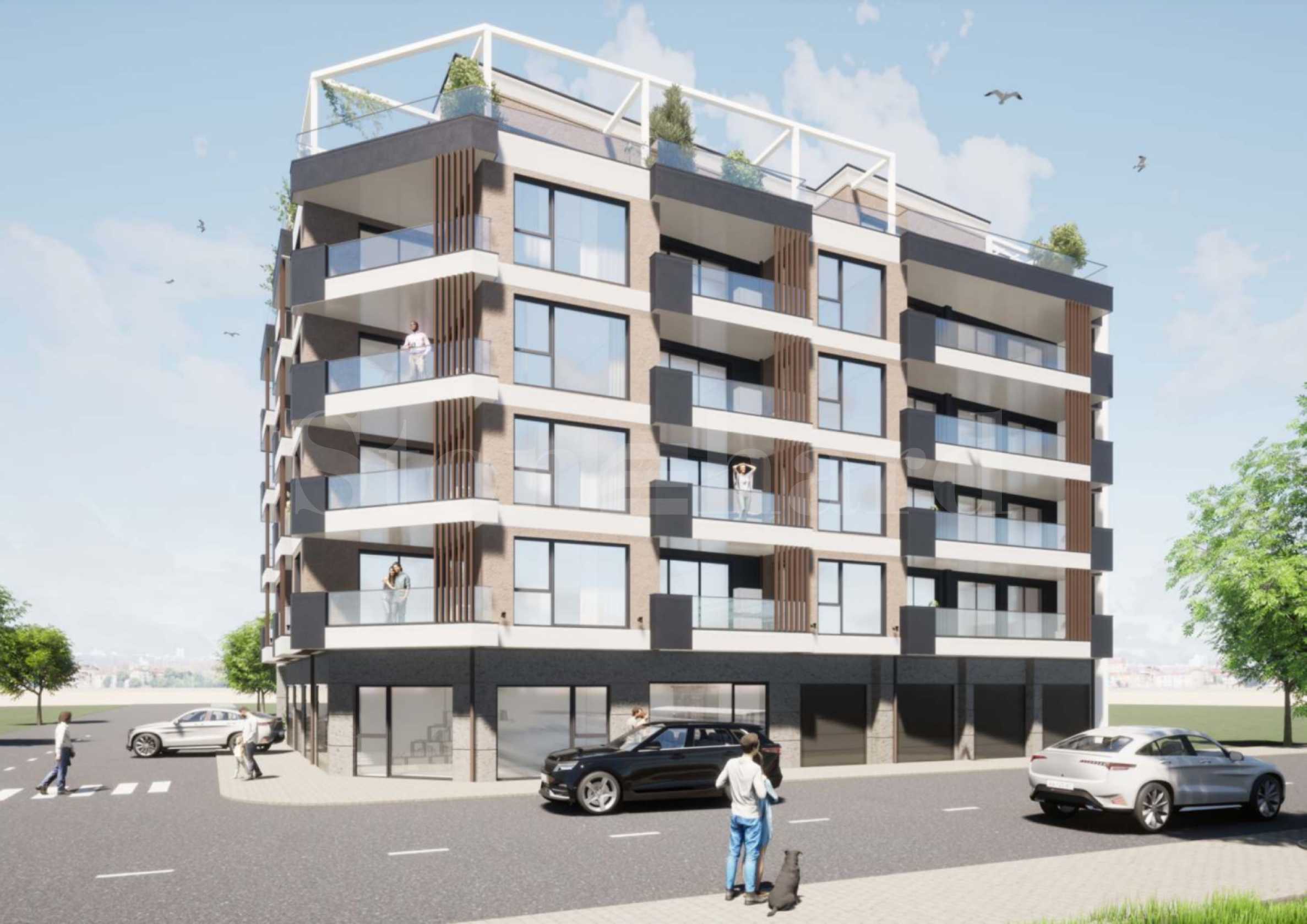 Нова модерна сграда от апартаменти на първа линия от морето в Поморие 1 - Stonehard