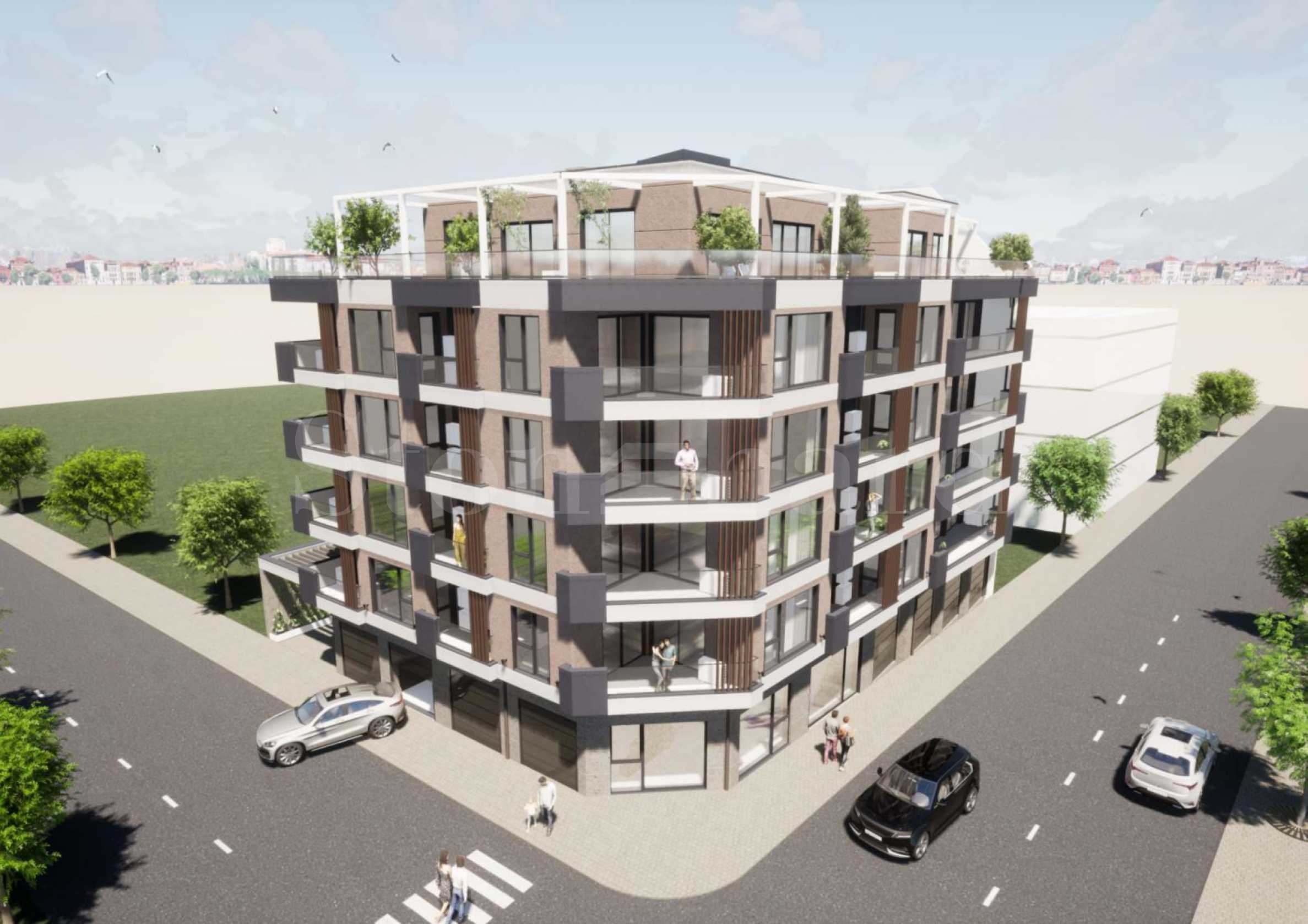 Нова модерна сграда от апартаменти на първа линия от морето в Поморие 2 - Stonehard