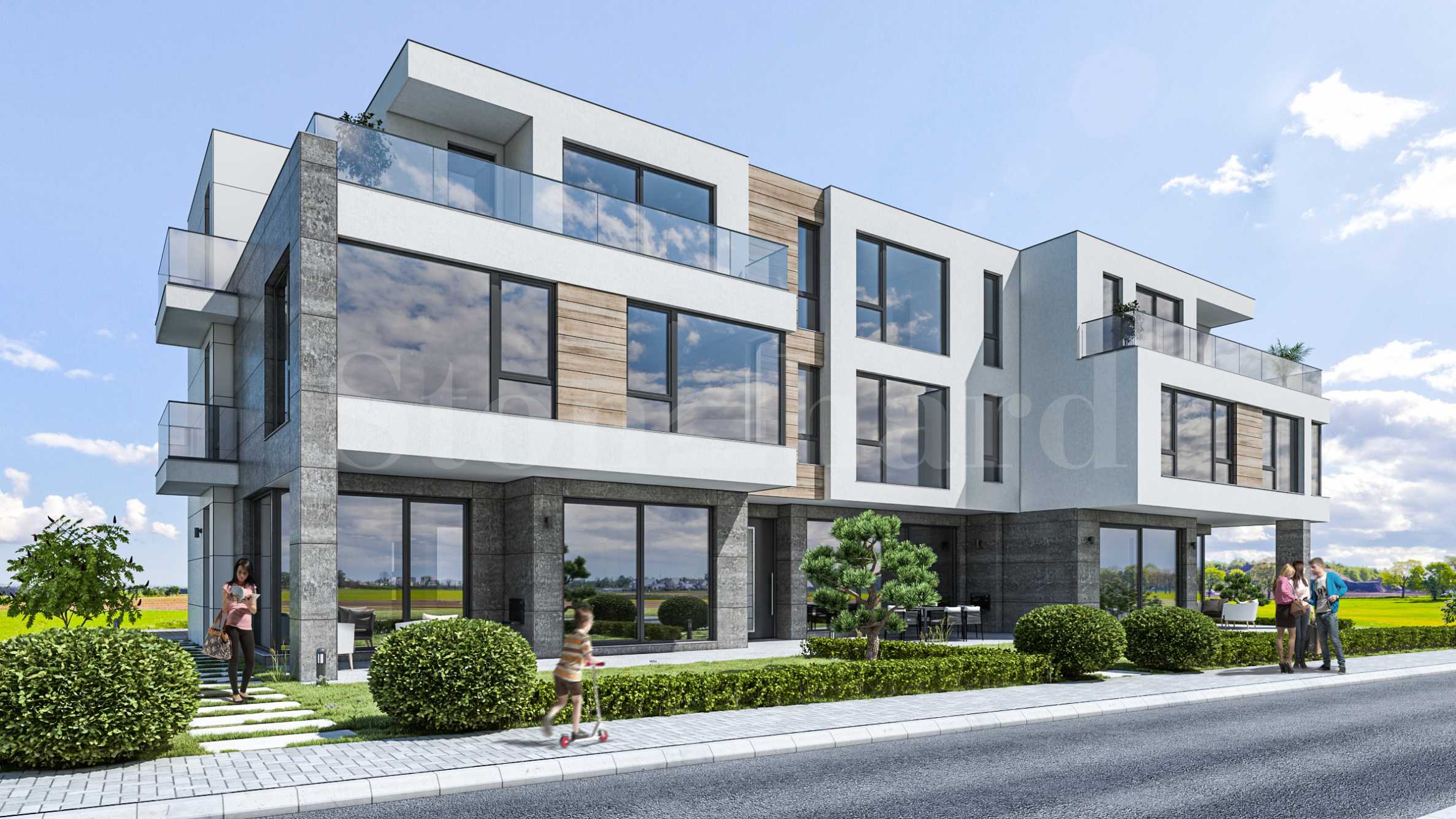 New terraced houses at the foot of Vitosha1 - Stonehard