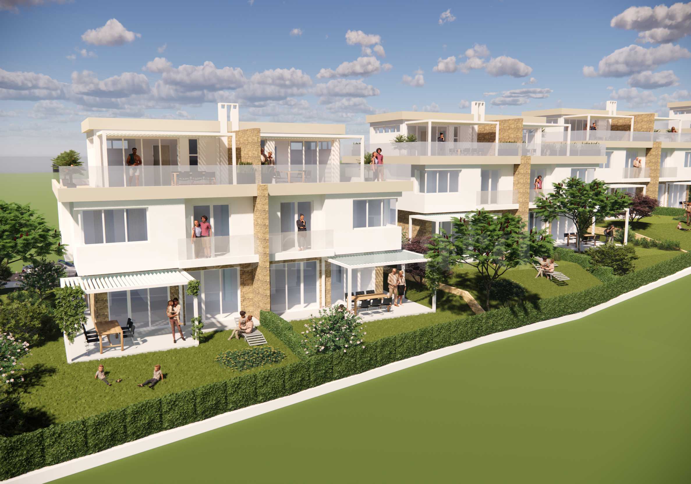 Houses with parking spaces and sea view next to Kavatsi beach2 - Stonehard