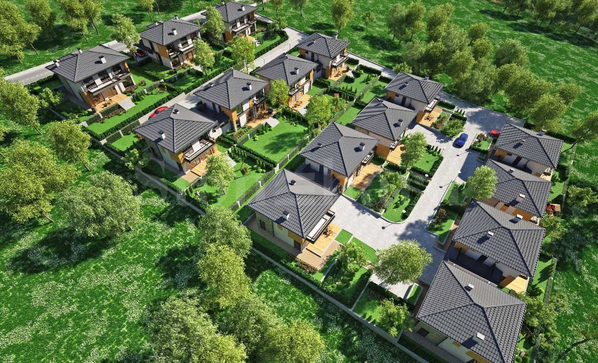 Stage 1 - Single-family houses in a luxury complex with a view of the Rhodopes and Plovdiv2 - Stonehard