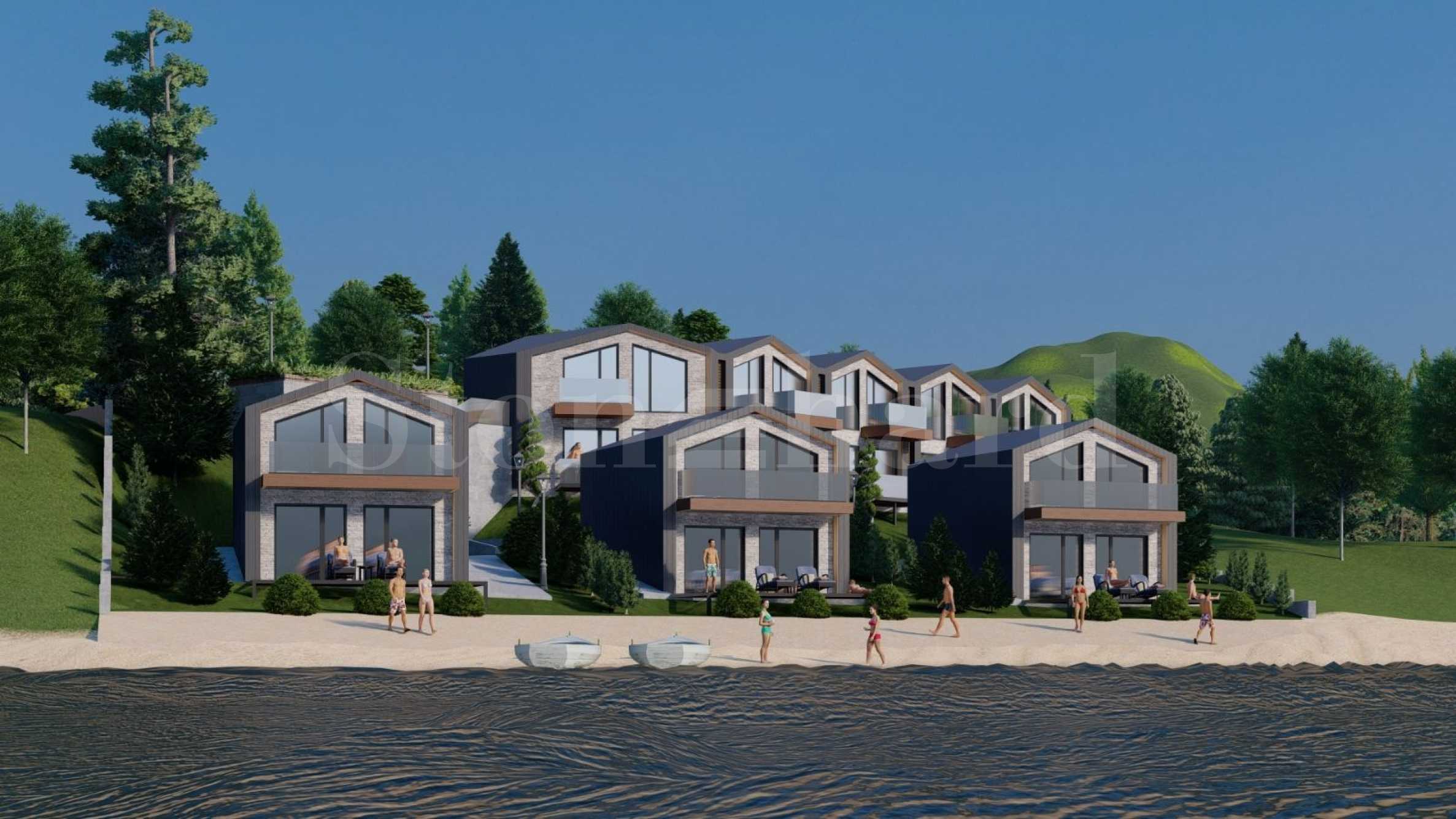 New houses with private beach and parking space on Batak Dam2 - Stonehard