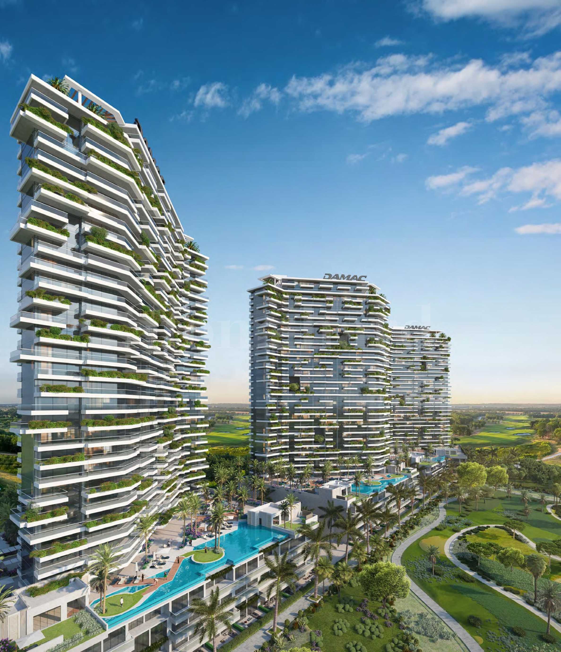 Apartments for sale in Golf Greens, Damac Hills1 - Stonehard