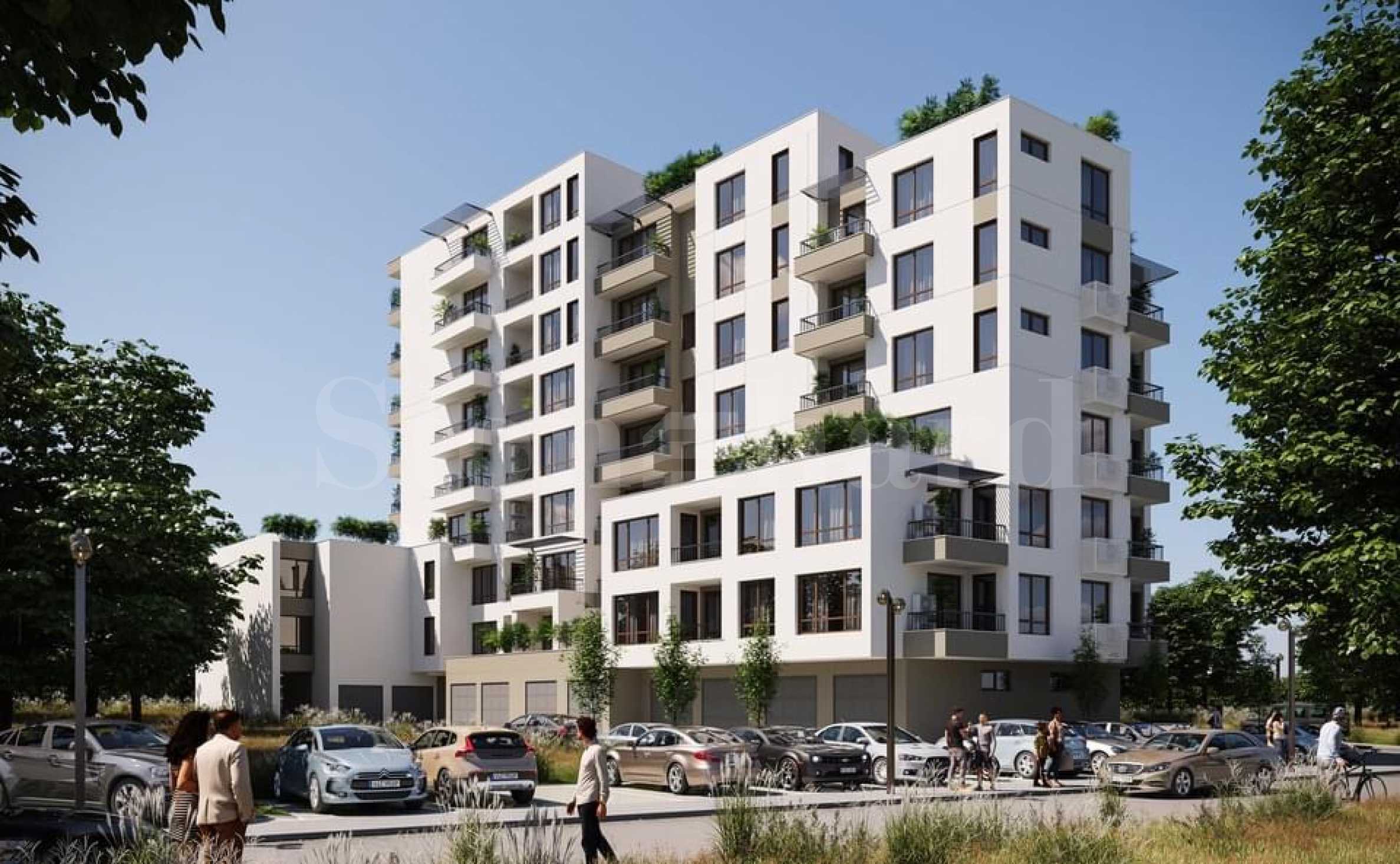 Apartments in a new residential building with an excellent location in the district 