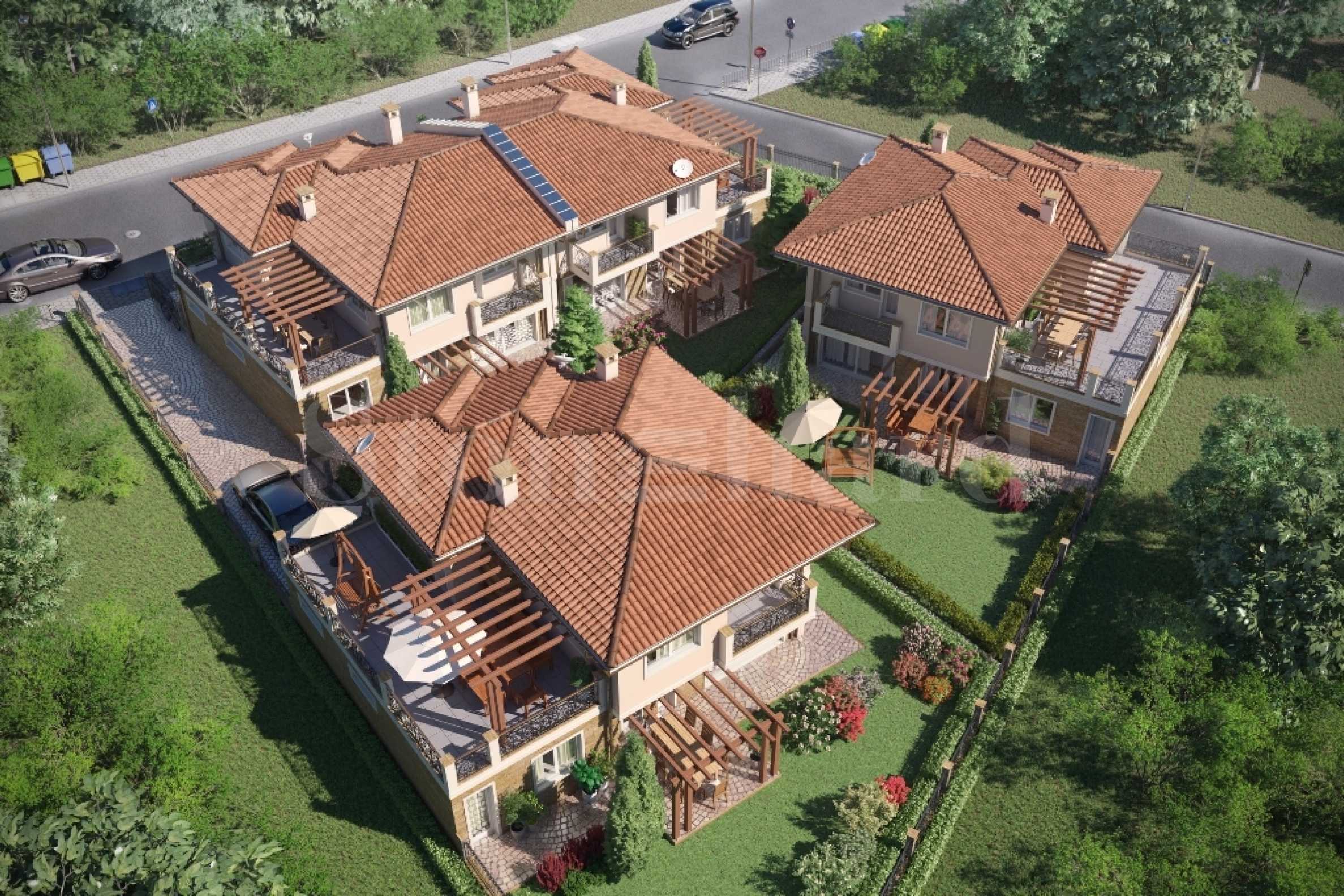 Single-family houses in a new complex next to the South beach of Pomorie1 - Stonehard